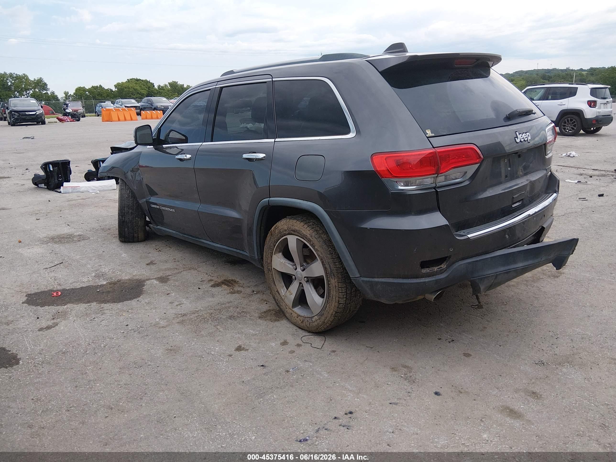 2014 Jeep Grand Cherokee Limited Gray vin: 1C4RJEBG7EC136658