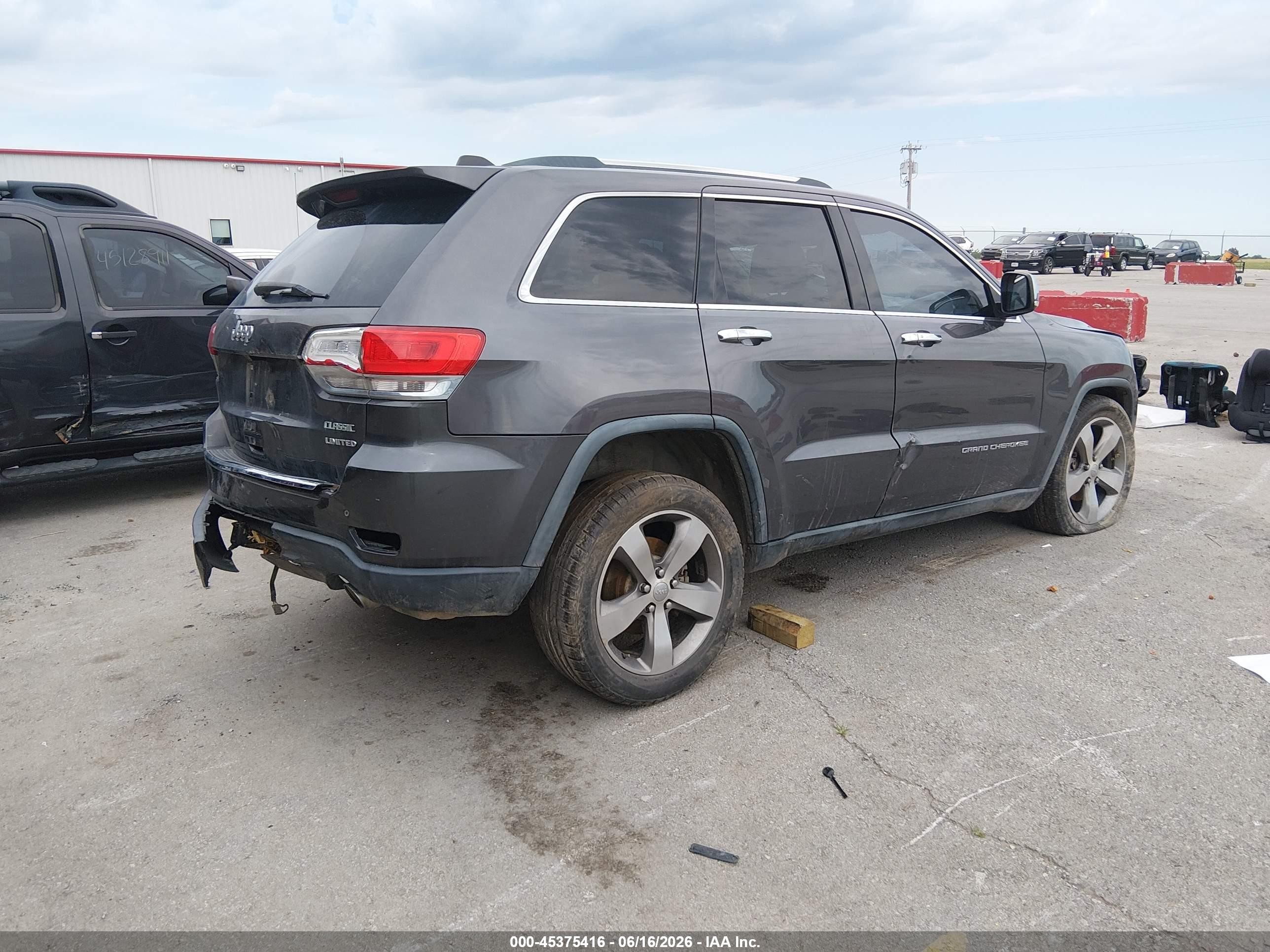 2014 Jeep Grand Cherokee Limited Gray vin: 1C4RJEBG7EC136658