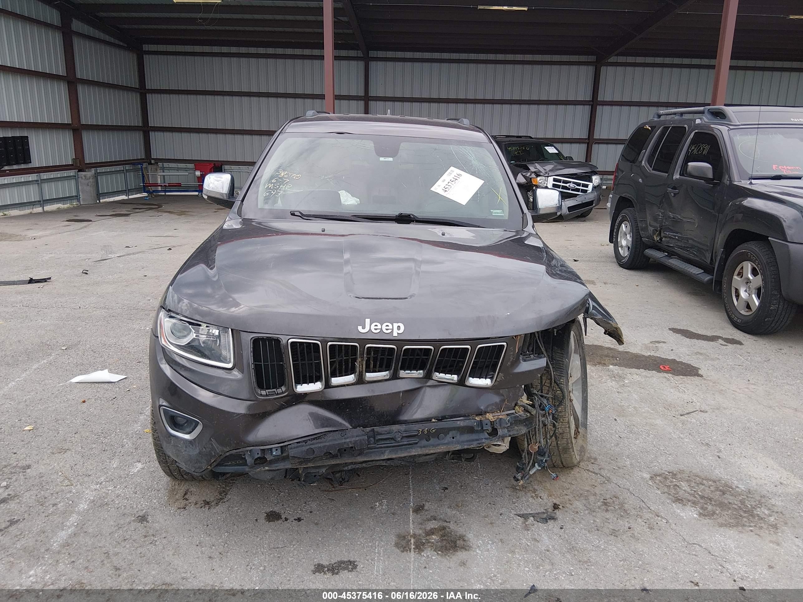 2014 Jeep Grand Cherokee Limited Gray vin: 1C4RJEBG7EC136658