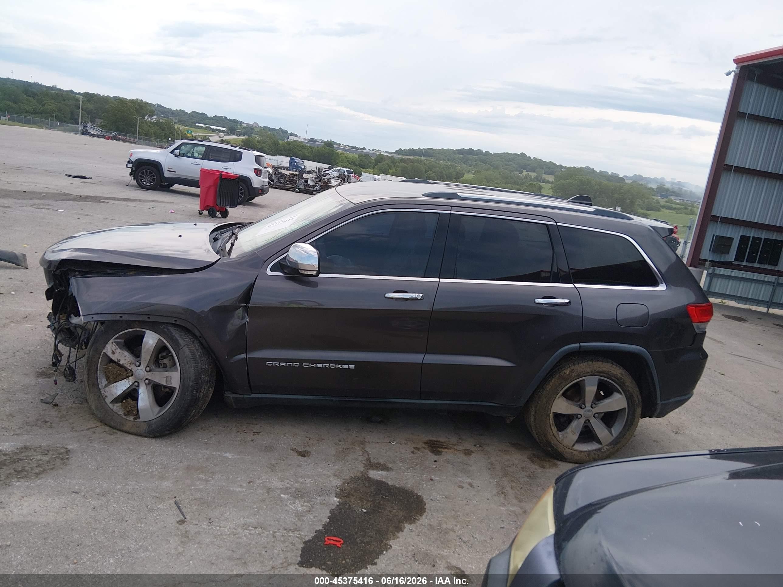 2014 Jeep Grand Cherokee Limited Gray vin: 1C4RJEBG7EC136658