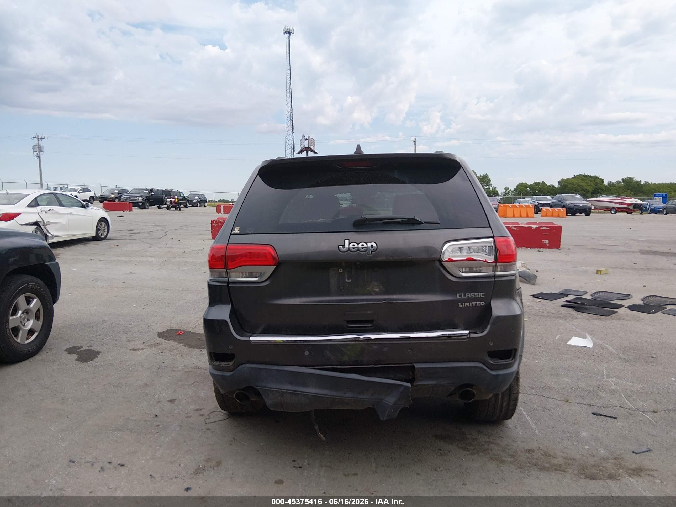 2014 Jeep Grand Cherokee Limited Gray vin: 1C4RJEBG7EC136658