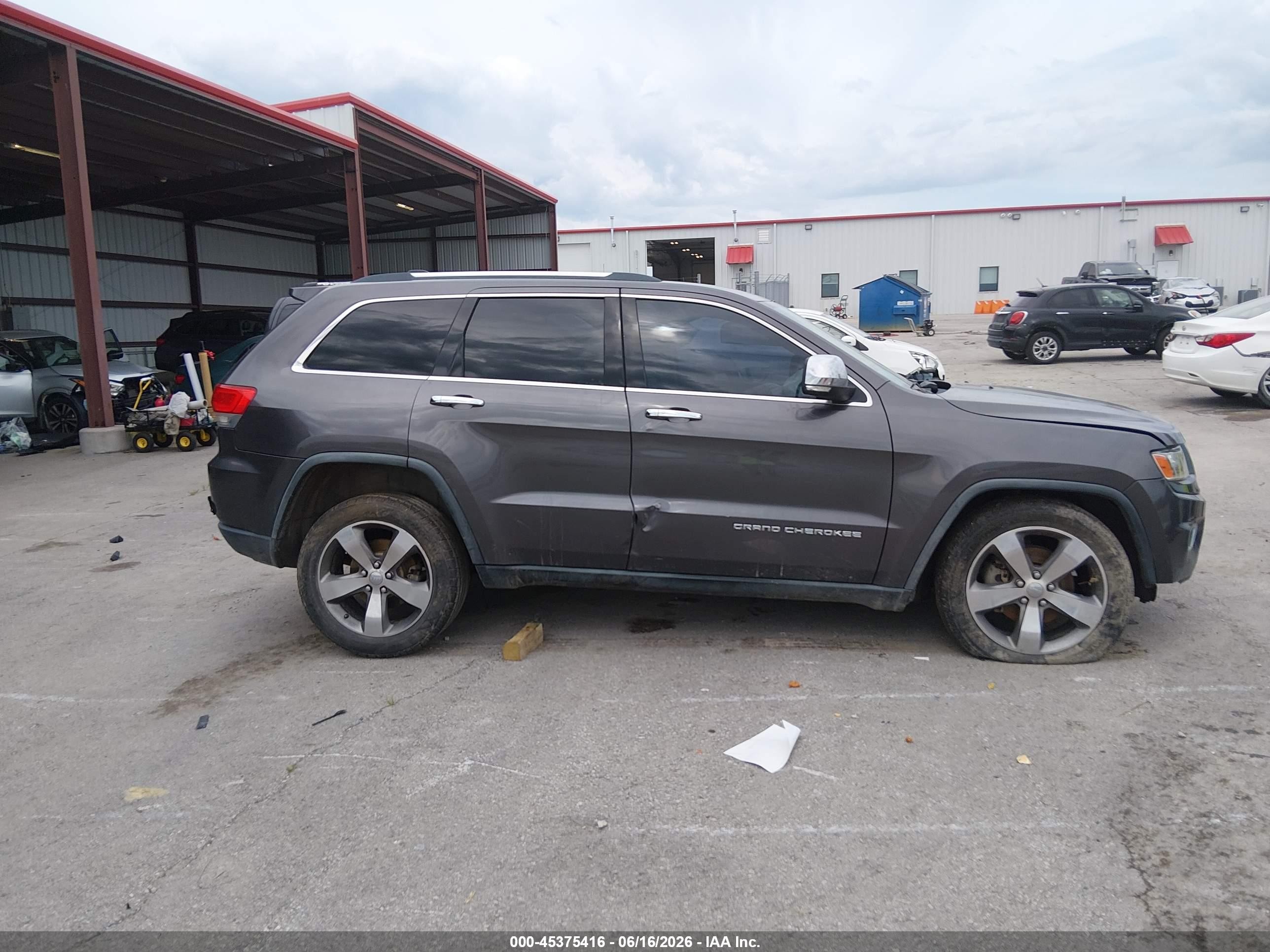 2014 Jeep Grand Cherokee Limited Gray vin: 1C4RJEBG7EC136658