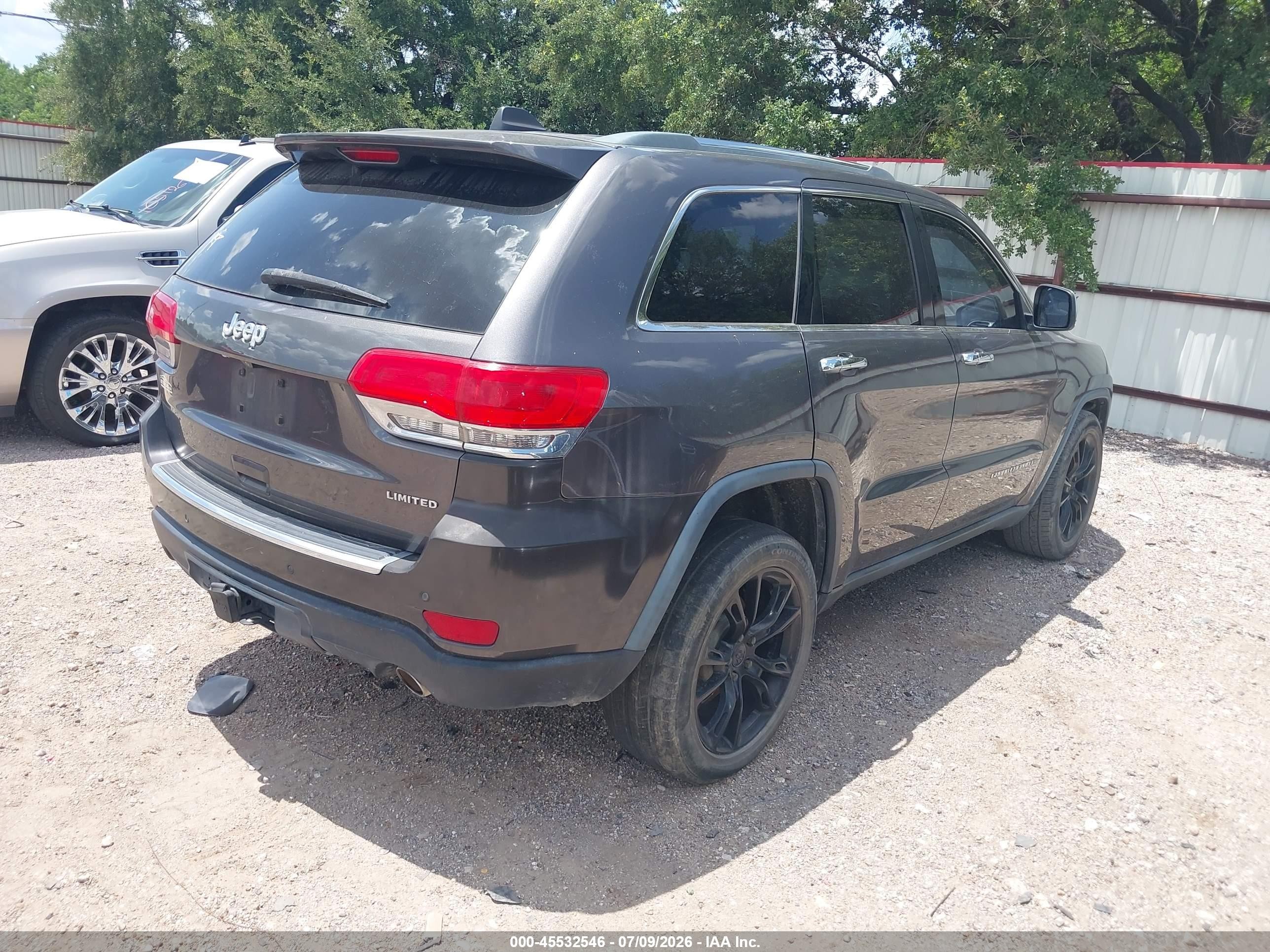 2014 Jeep Grand Cherokee Limited Gray vin: 1C4RJEBG7EC136868