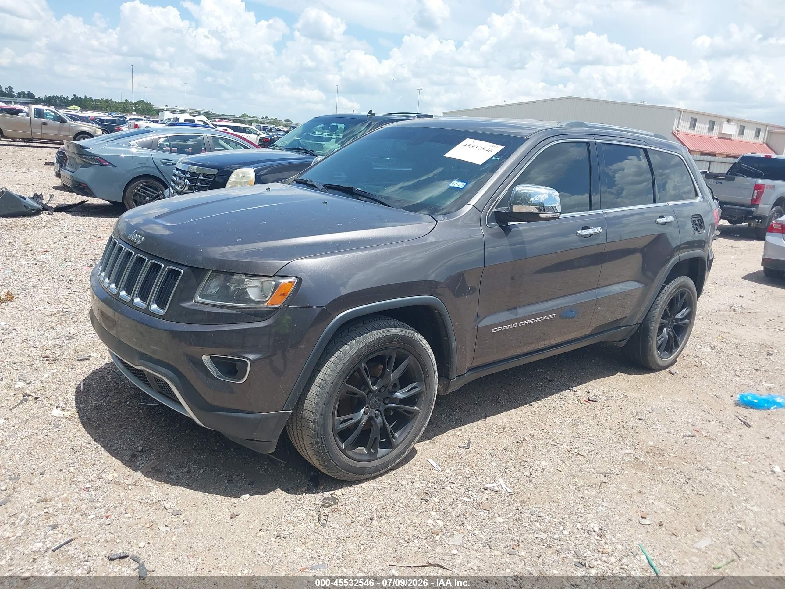2014 Jeep Grand Cherokee Limited Gray vin: 1C4RJEBG7EC136868