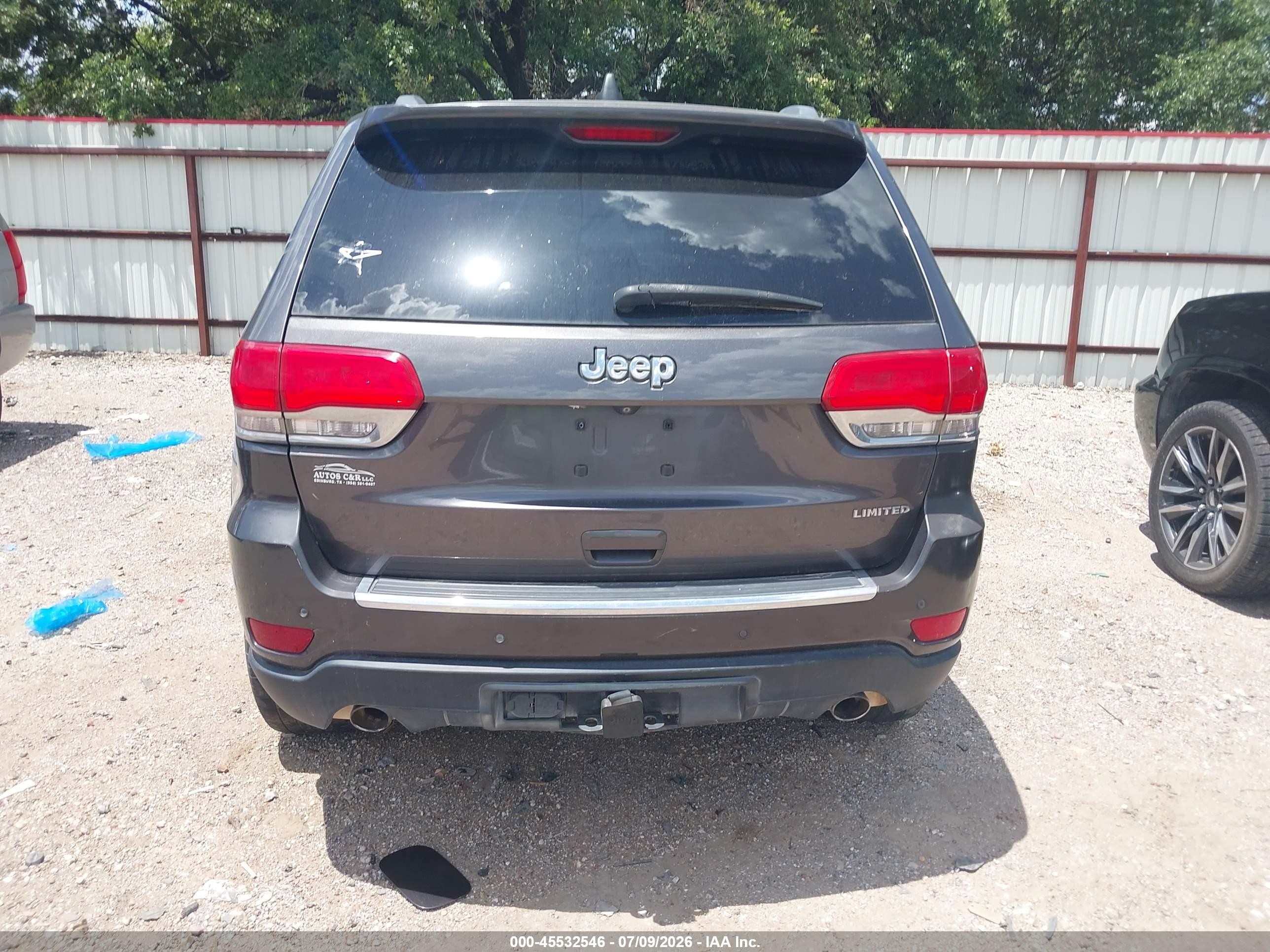 2014 Jeep Grand Cherokee Limited Gray vin: 1C4RJEBG7EC136868