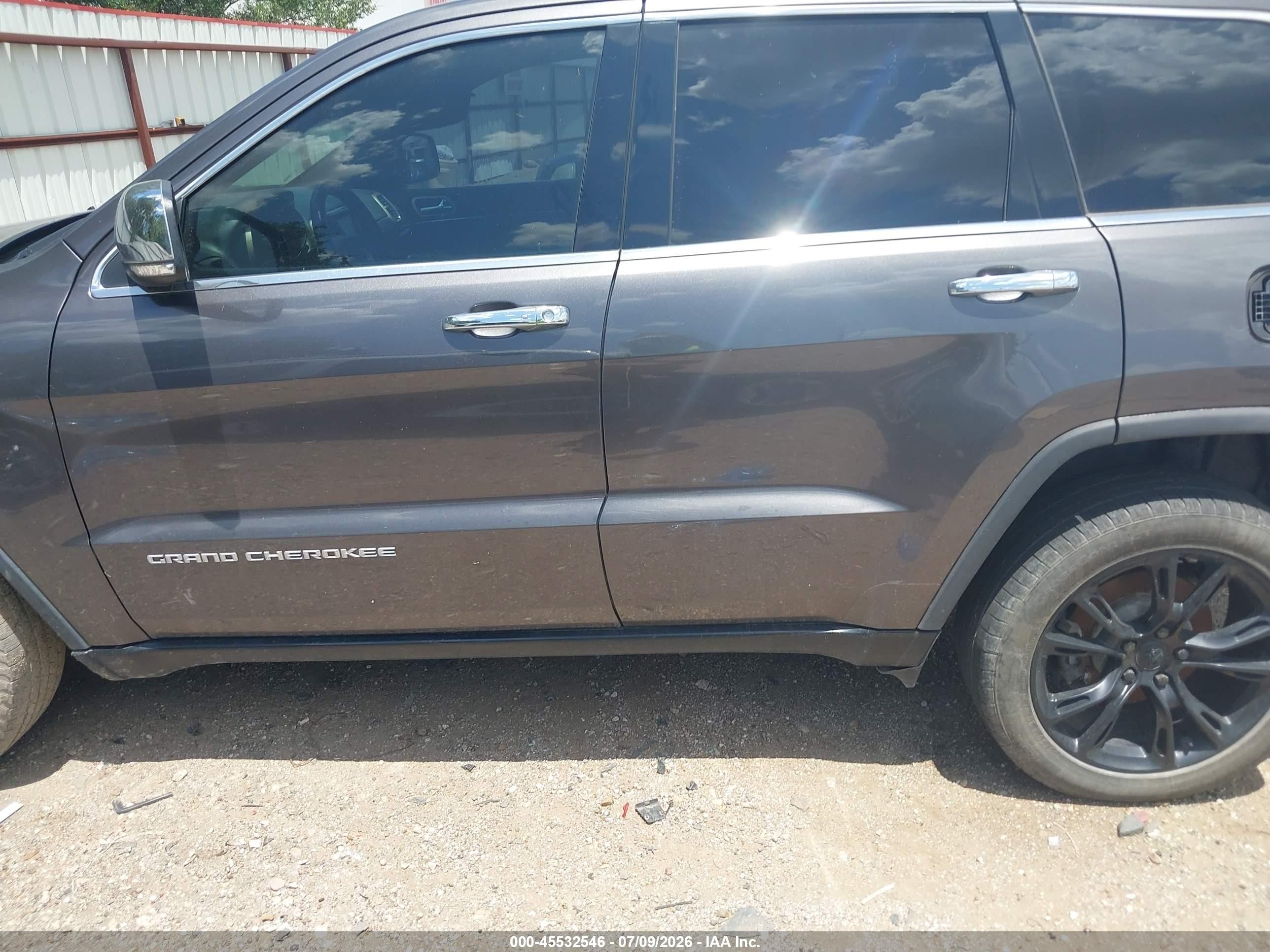 2014 Jeep Grand Cherokee Limited Gray vin: 1C4RJEBG7EC136868