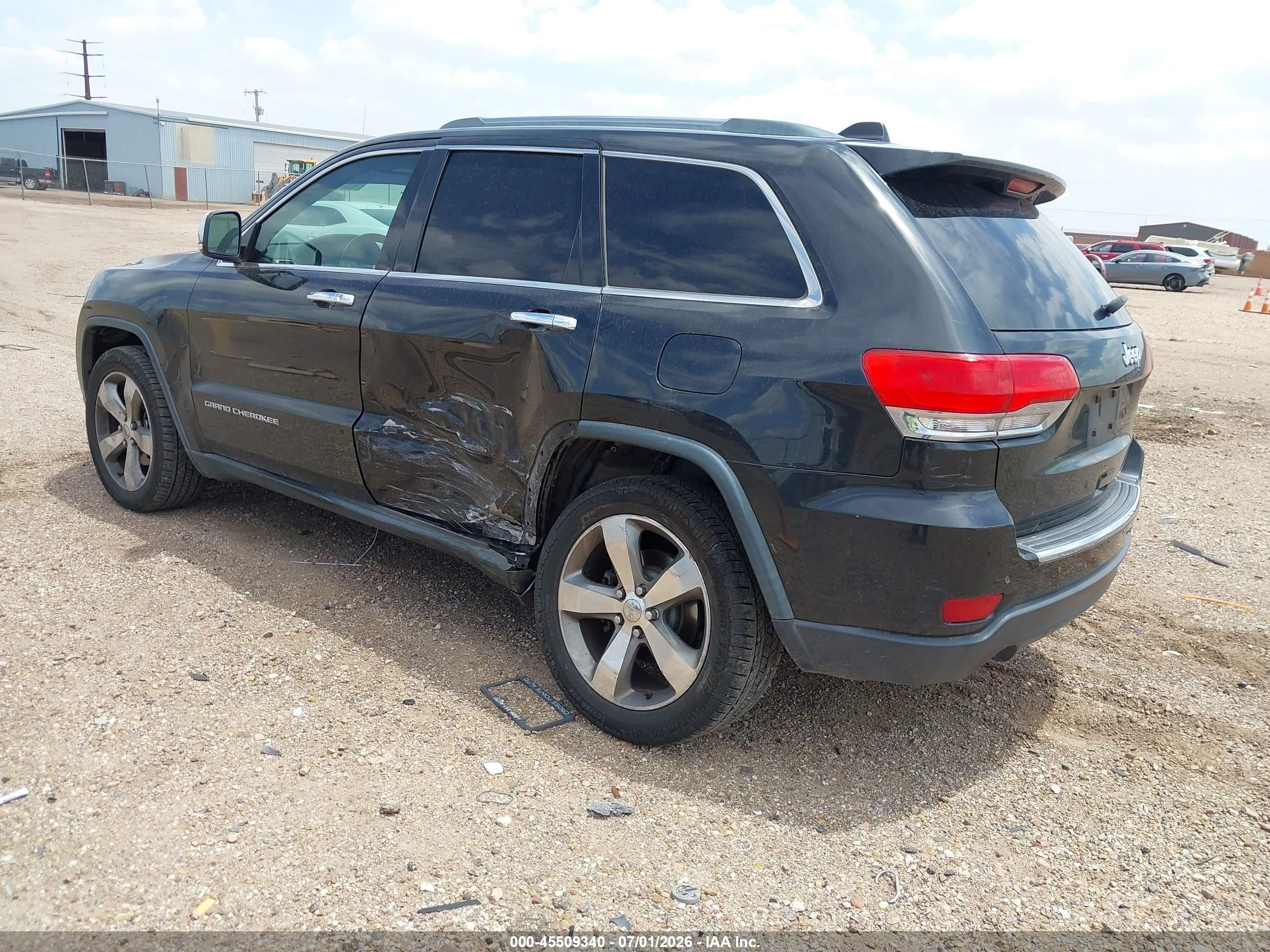 2014 Jeep Grand Cherokee Limited Black vin: 1C4RJEBG7EC197847