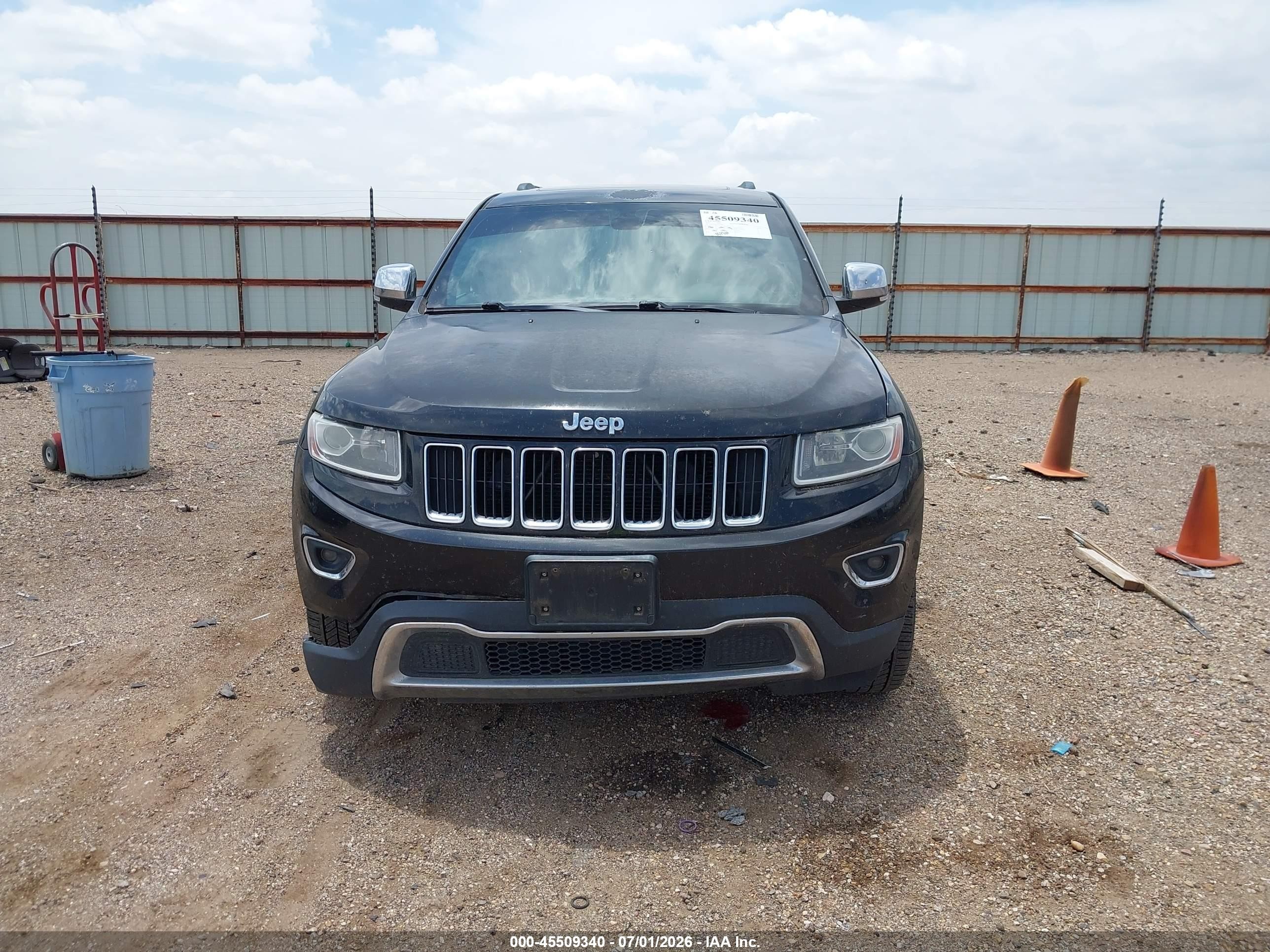 2014 Jeep Grand Cherokee Limited Black vin: 1C4RJEBG7EC197847