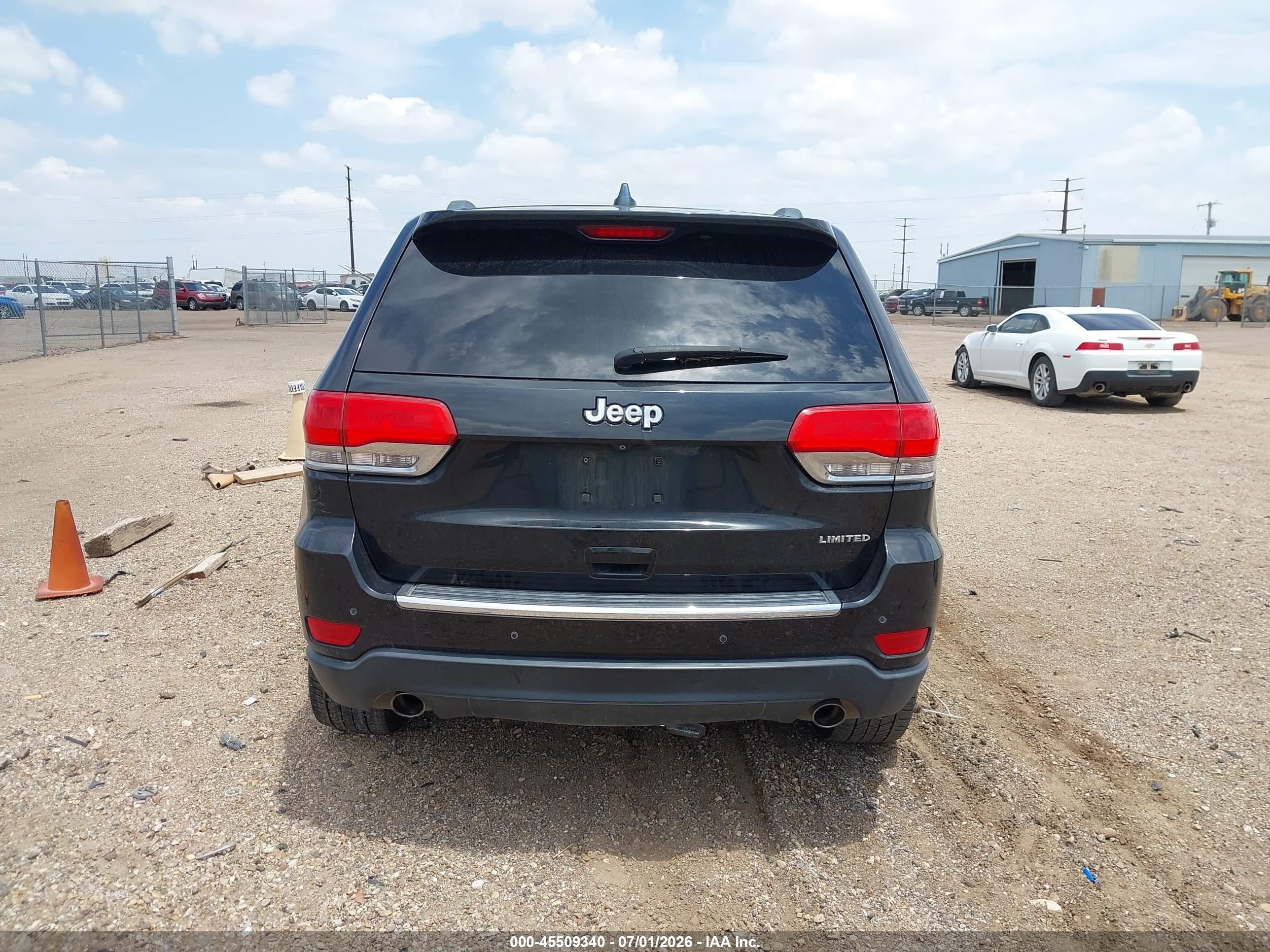 2014 Jeep Grand Cherokee Limited Black vin: 1C4RJEBG7EC197847