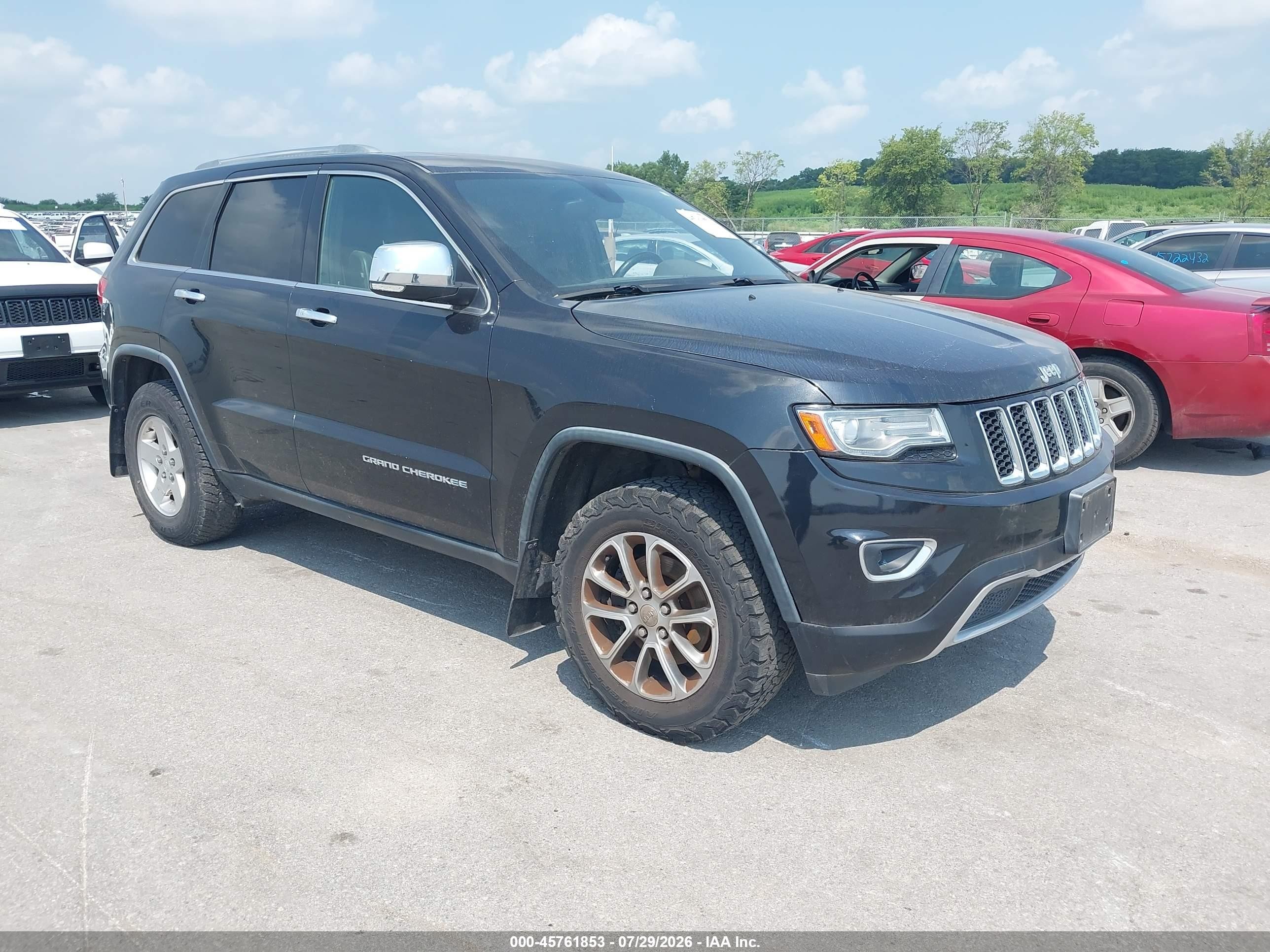 2014 Jeep Grand Cherokee Limited Black vin: 1C4RJEBG7EC270814
