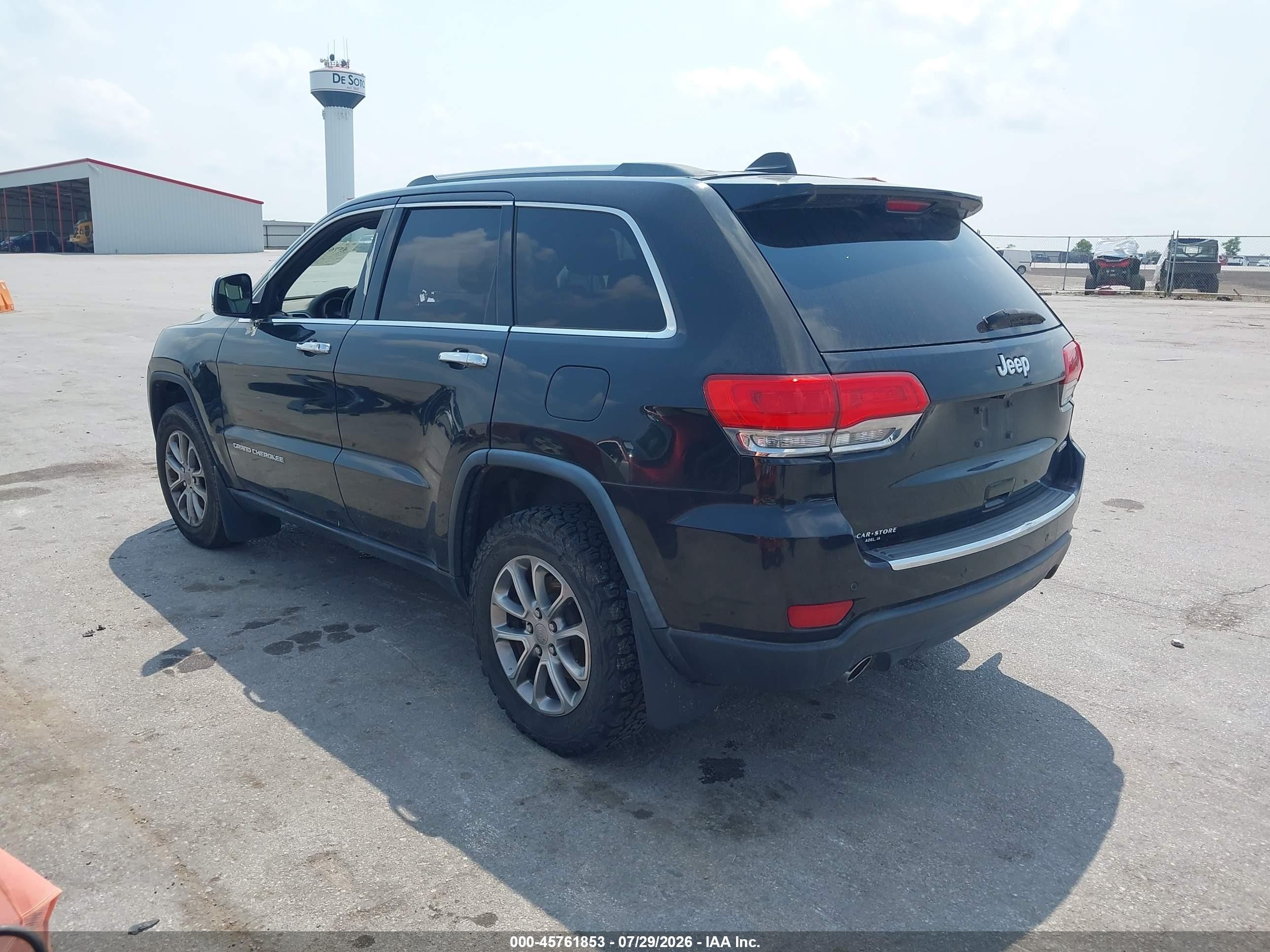 2014 Jeep Grand Cherokee Limited Black vin: 1C4RJEBG7EC270814