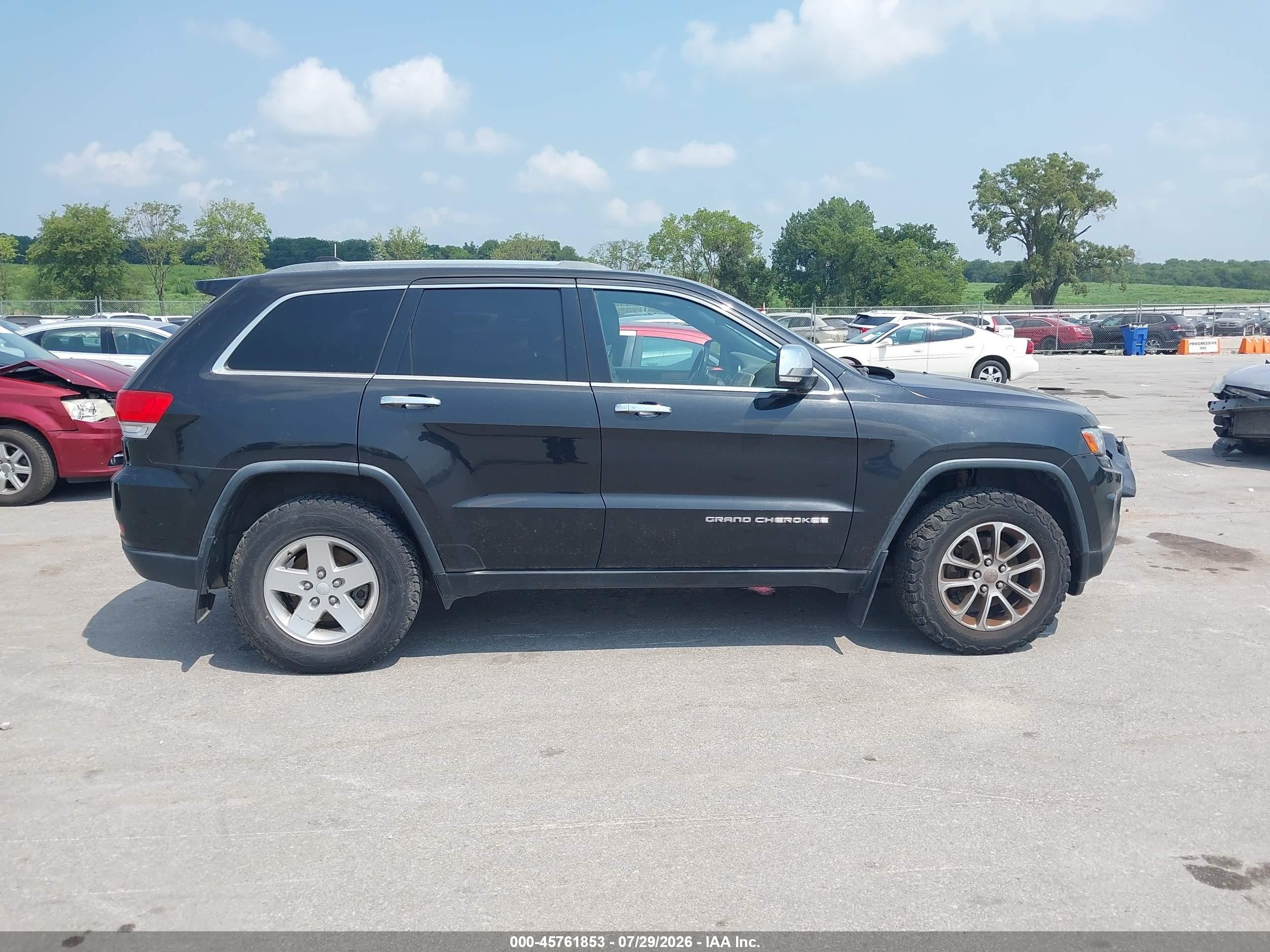 2014 Jeep Grand Cherokee Limited Black vin: 1C4RJEBG7EC270814