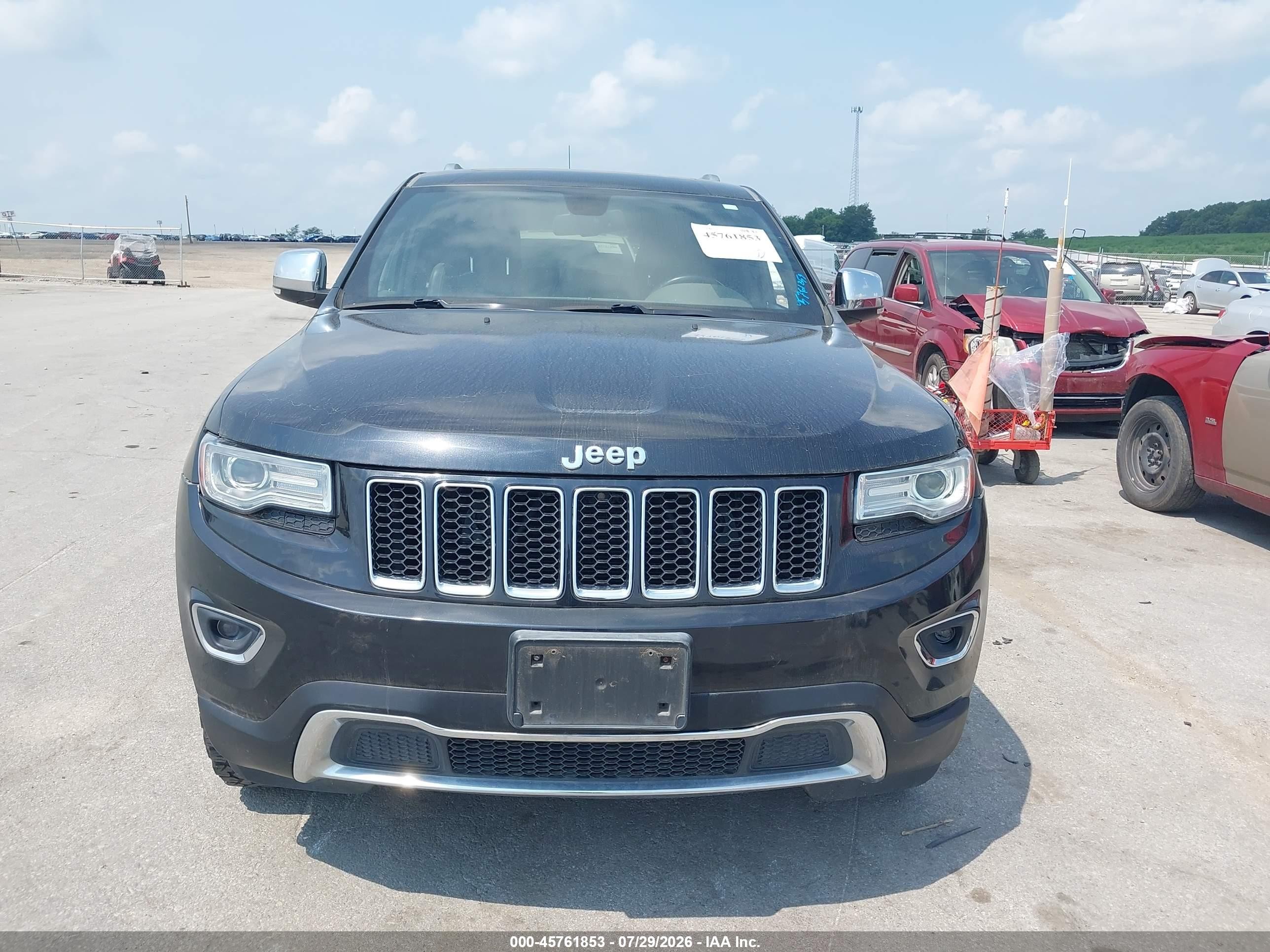 2014 Jeep Grand Cherokee Limited Black vin: 1C4RJEBG7EC270814