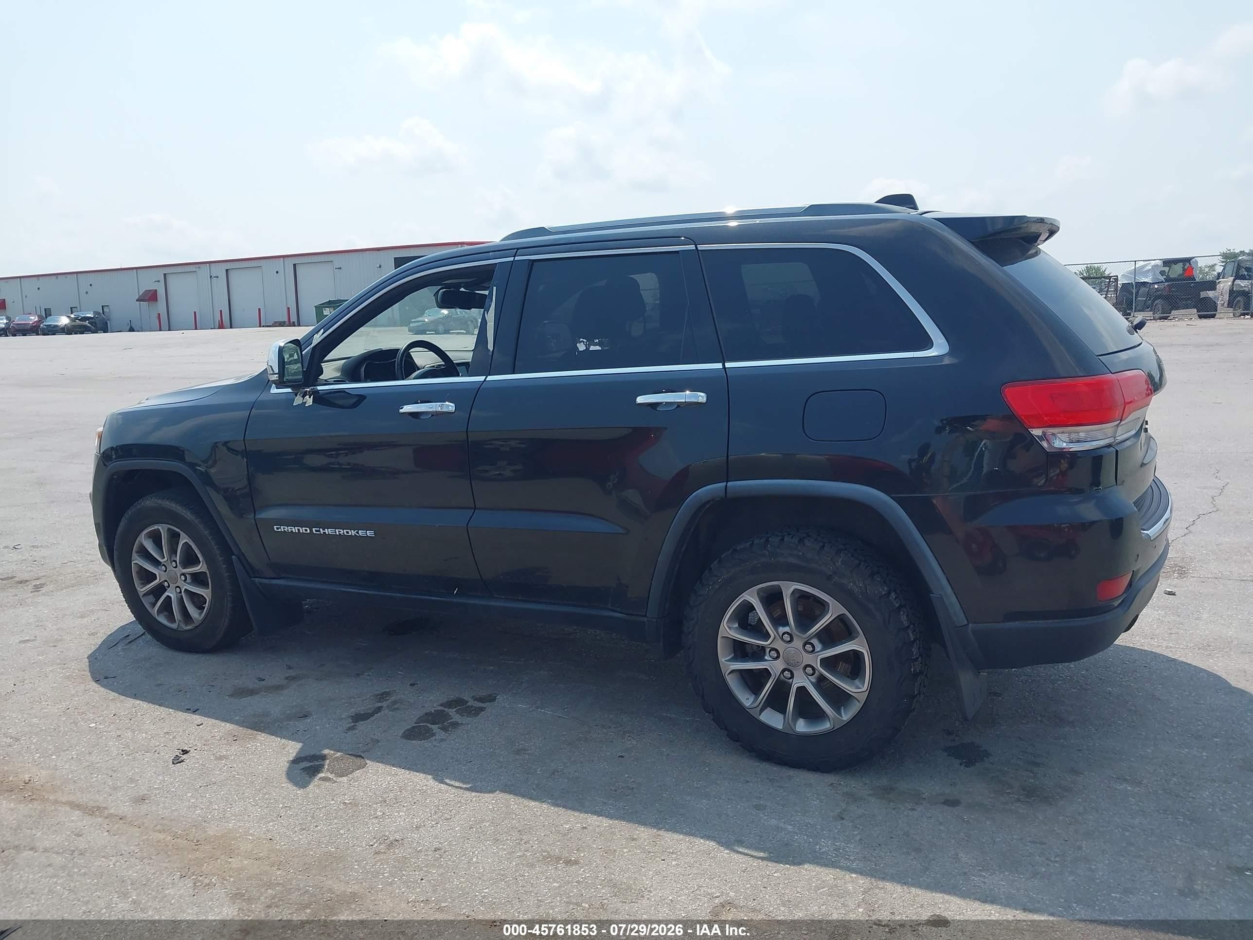 2014 Jeep Grand Cherokee Limited Black vin: 1C4RJEBG7EC270814