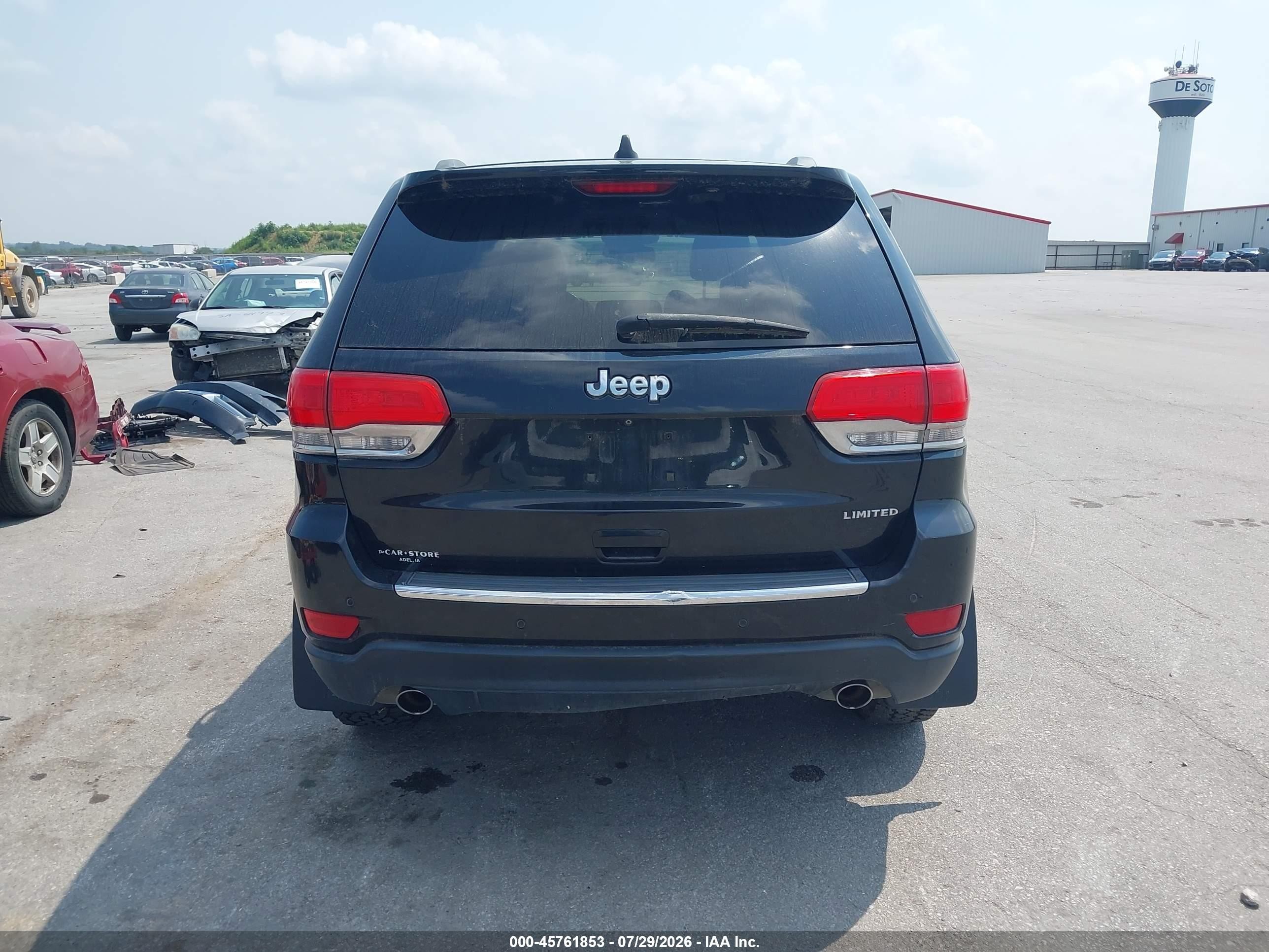 2014 Jeep Grand Cherokee Limited Black vin: 1C4RJEBG7EC270814
