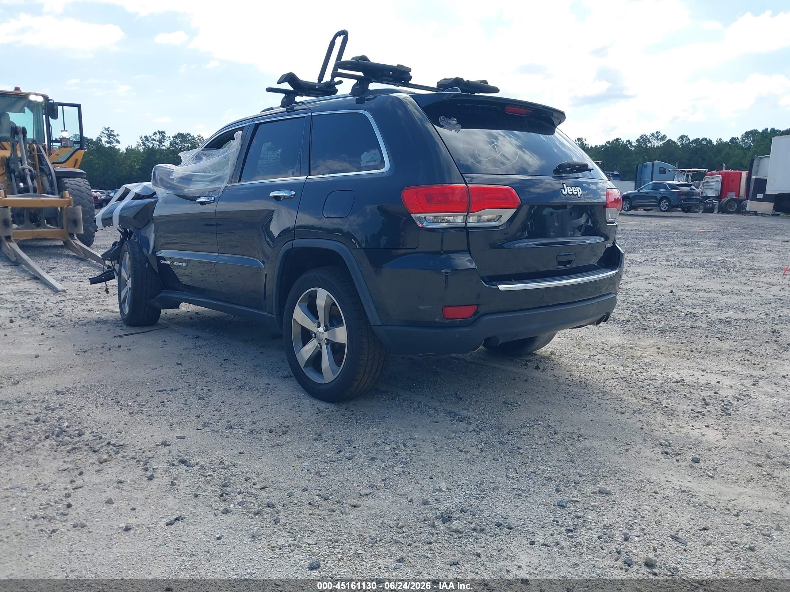 2014 Jeep Grand Cherokee Limited Black vin: 1C4RJEBG7EC393982