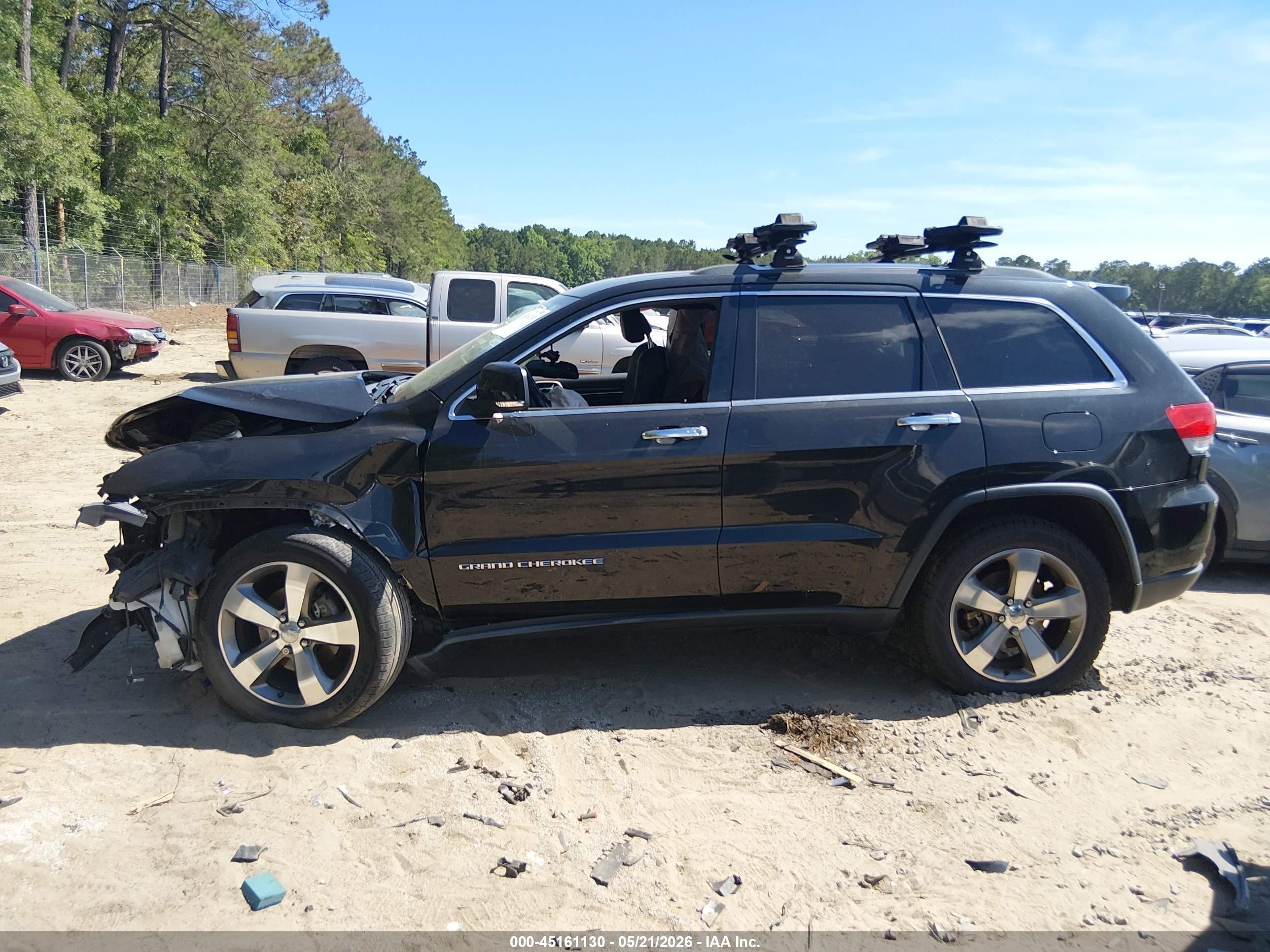 2014 Jeep Grand Cherokee Limited Black vin: 1C4RJEBG7EC393982