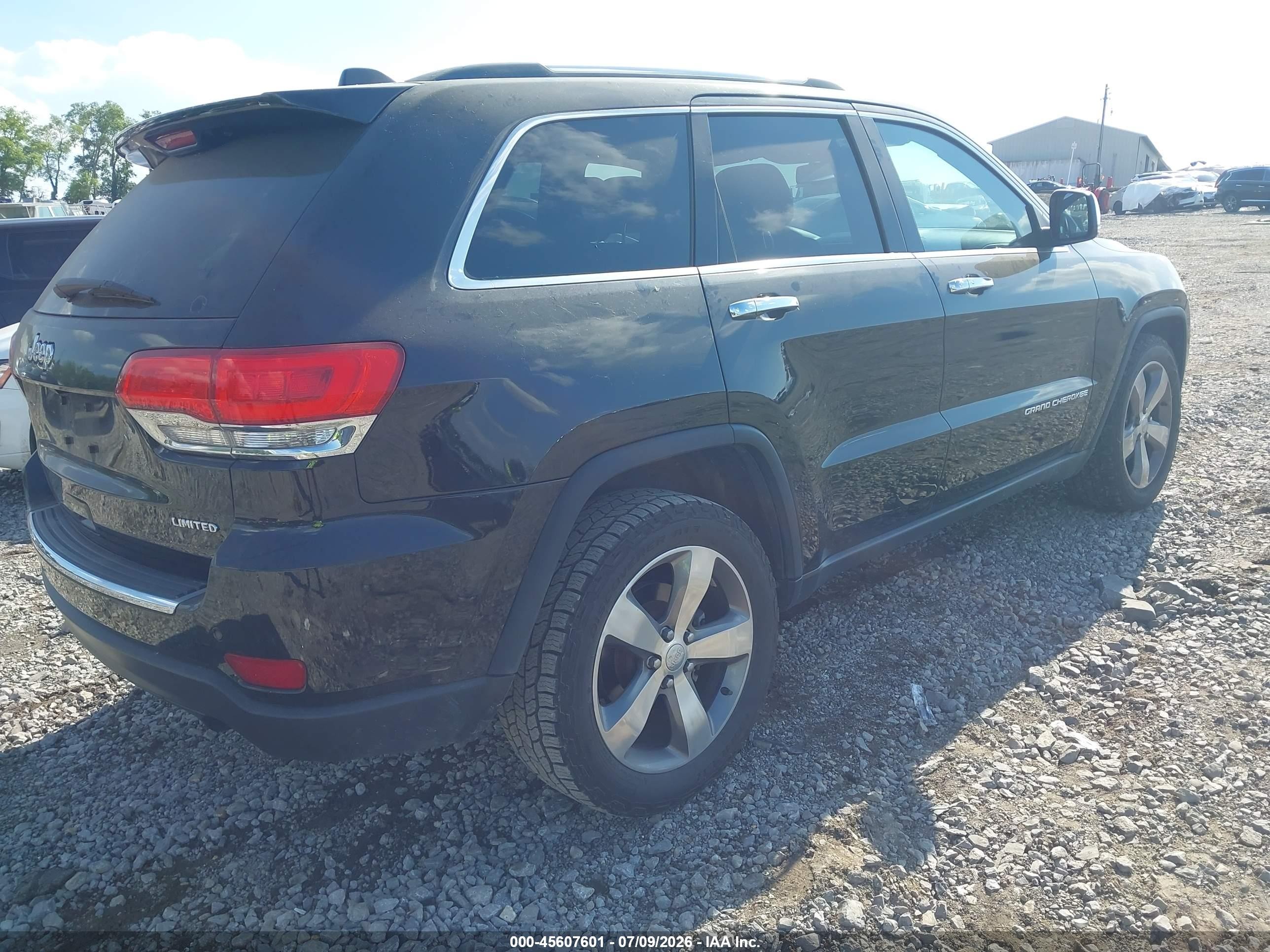 2014 Jeep Grand Cherokee Limited Черный vin: 1C4RJEBG7EC573916