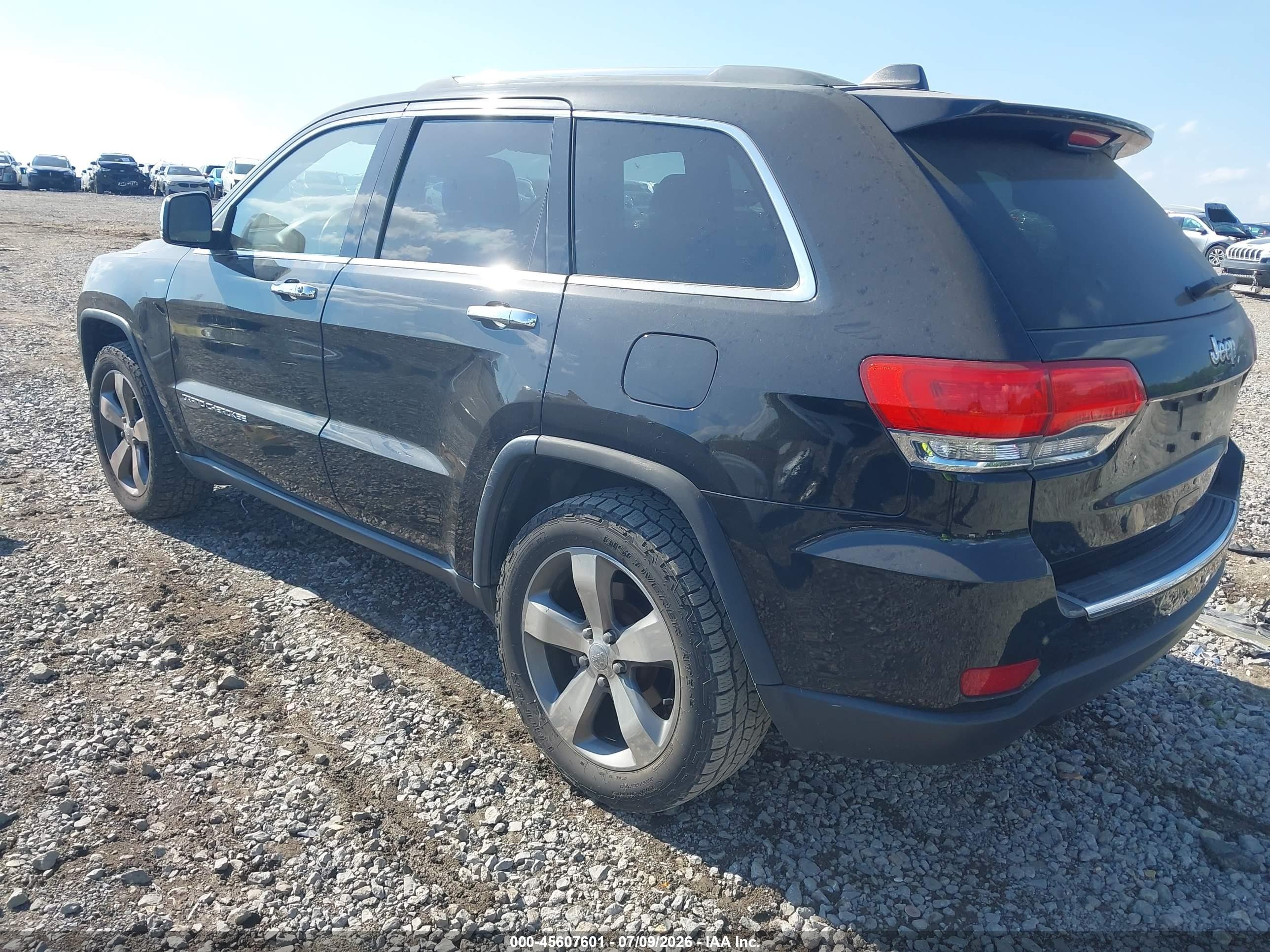 2014 Jeep Grand Cherokee Limited Черный vin: 1C4RJEBG7EC573916