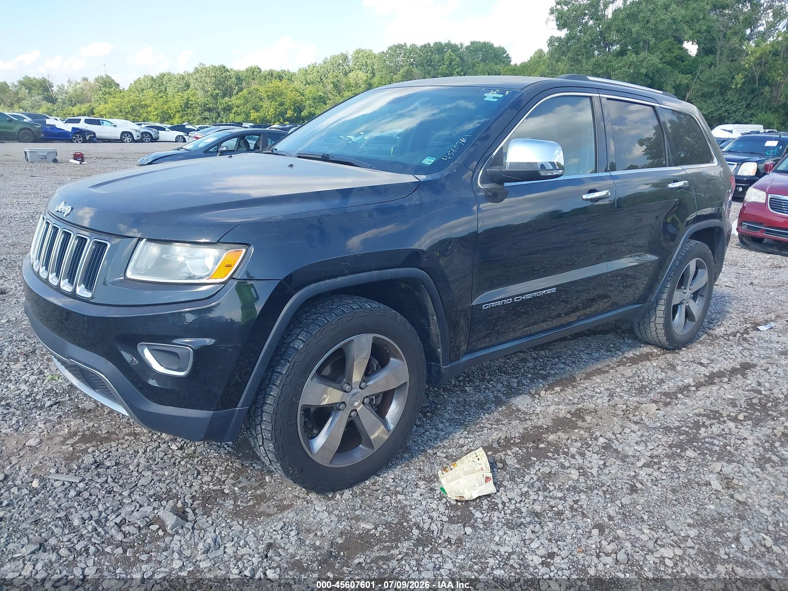 2014 Jeep Grand Cherokee Limited Черный vin: 1C4RJEBG7EC573916