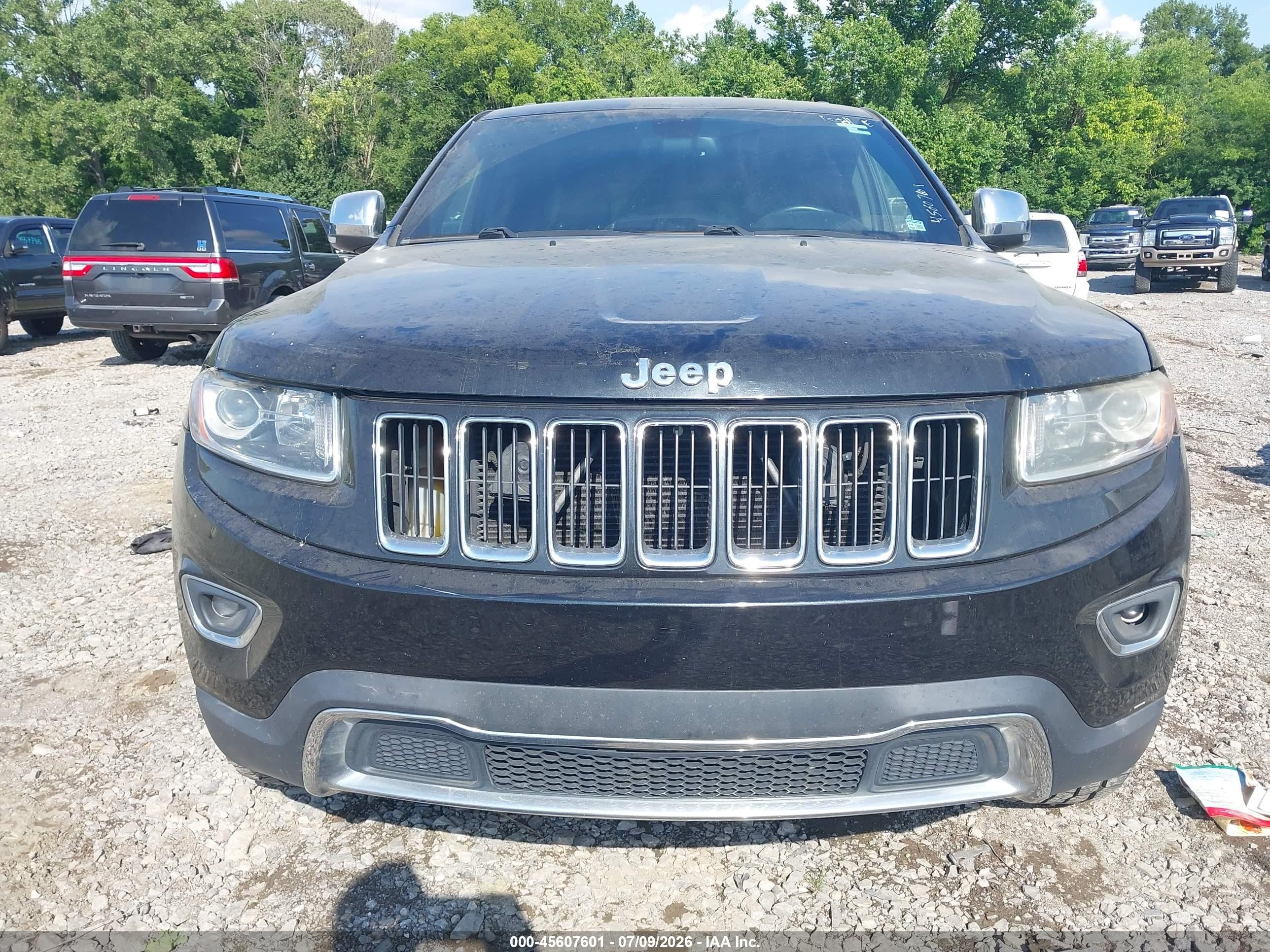 2014 Jeep Grand Cherokee Limited Черный vin: 1C4RJEBG7EC573916