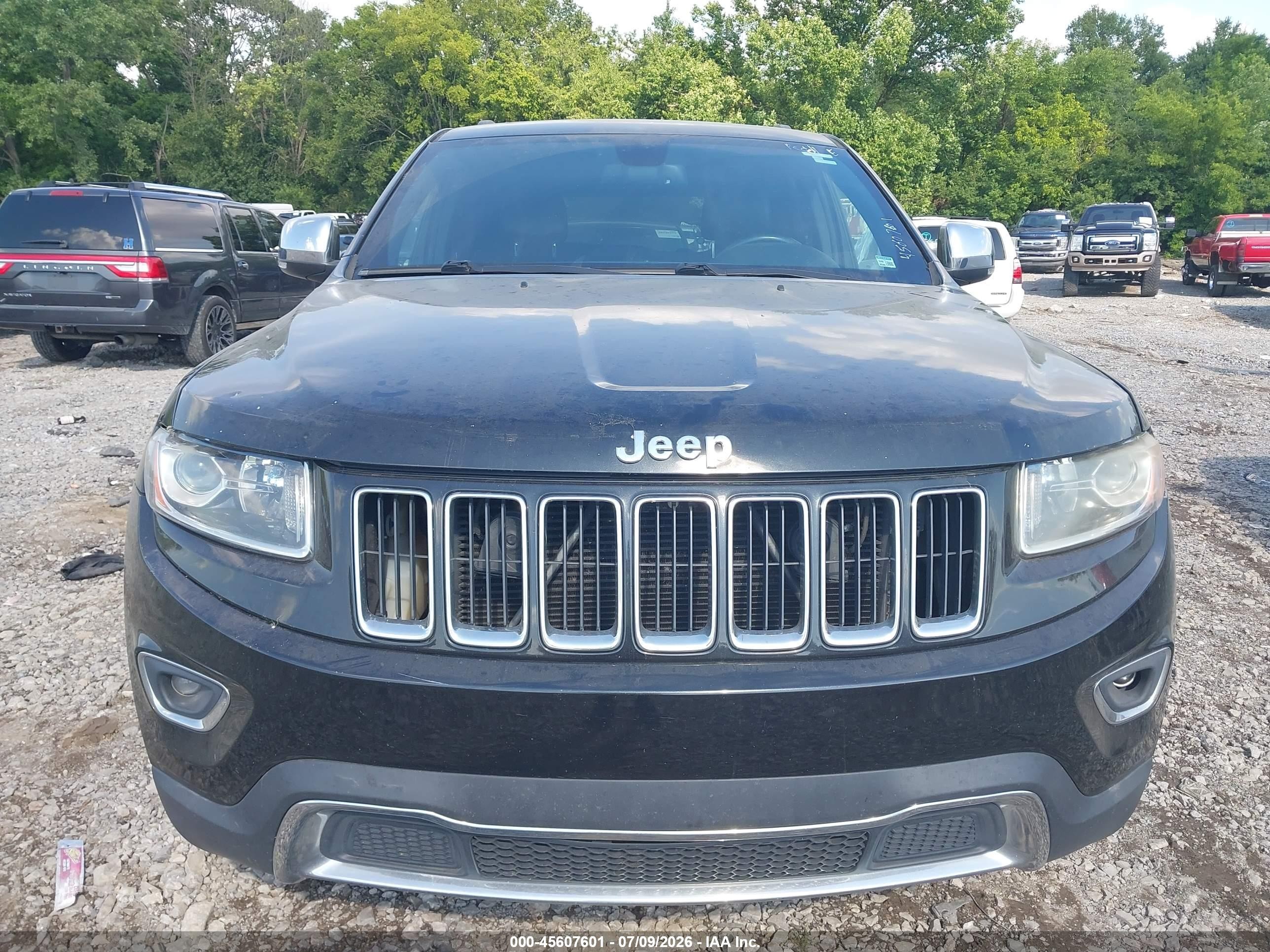 2014 Jeep Grand Cherokee Limited Черный vin: 1C4RJEBG7EC573916