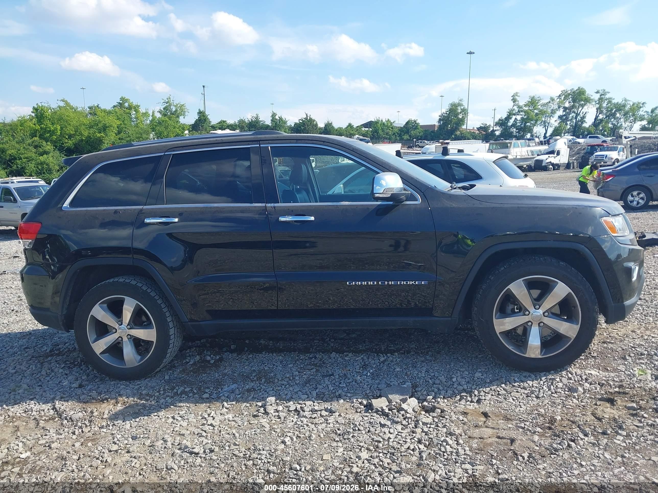 2014 Jeep Grand Cherokee Limited Черный vin: 1C4RJEBG7EC573916