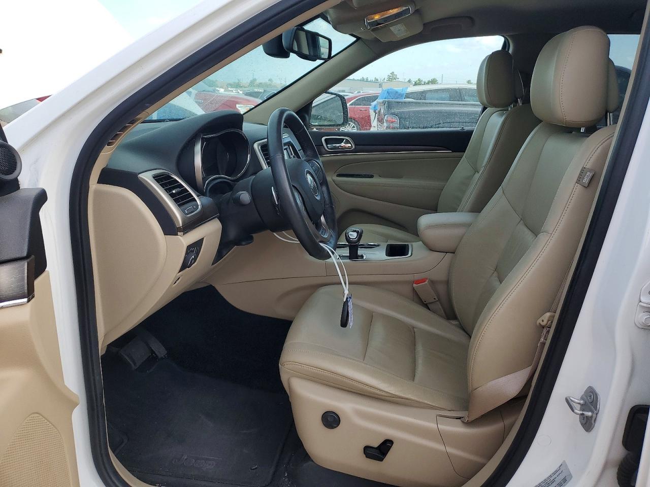 2015 Jeep Grand Cherokee Limited White vin: 1C4RJEBG7FC113415
