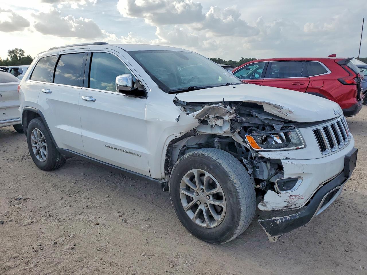 2015 Jeep Grand Cherokee Limited White vin: 1C4RJEBG7FC113415