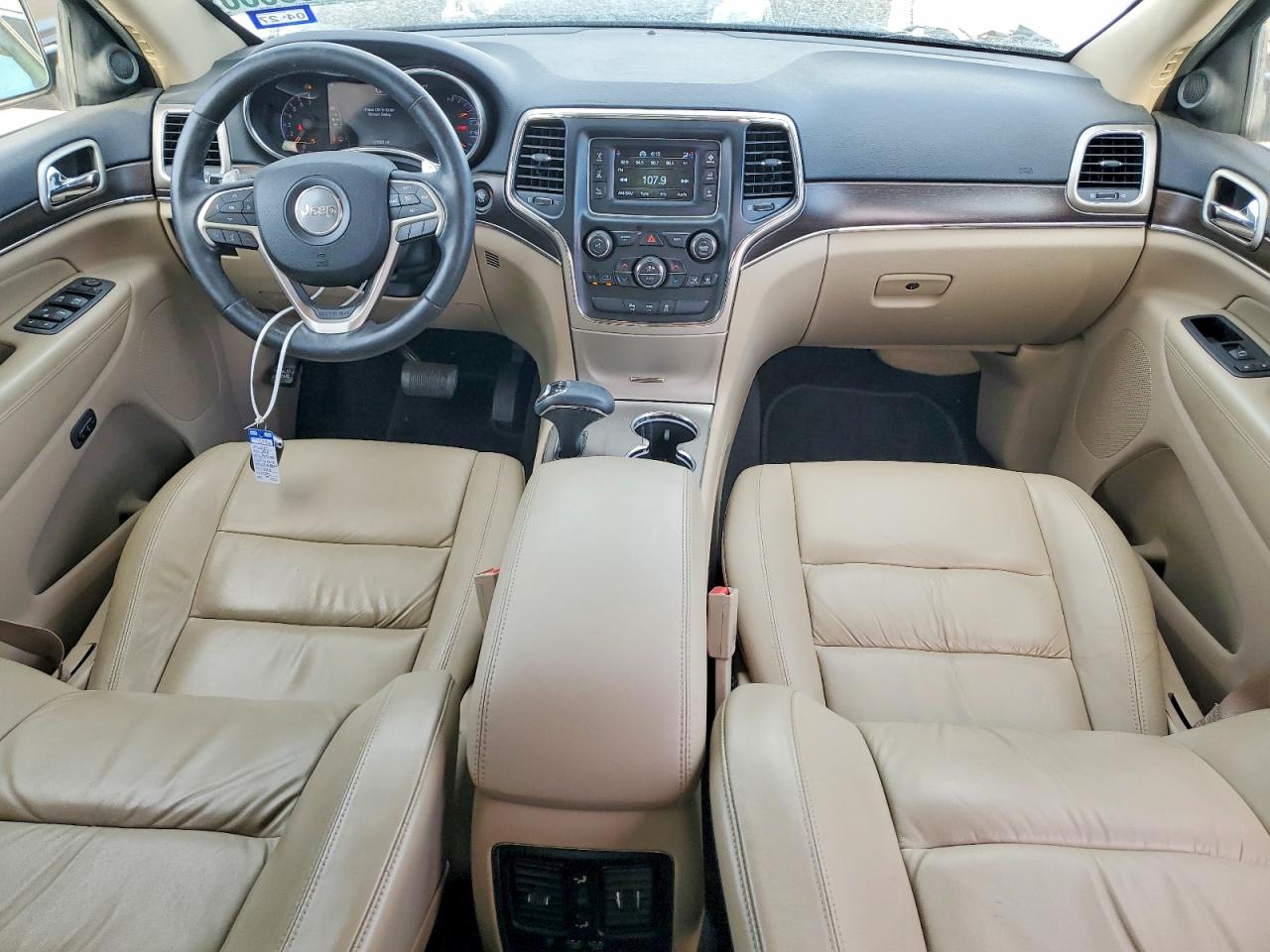 2015 Jeep Grand Cherokee Limited White vin: 1C4RJEBG7FC113415
