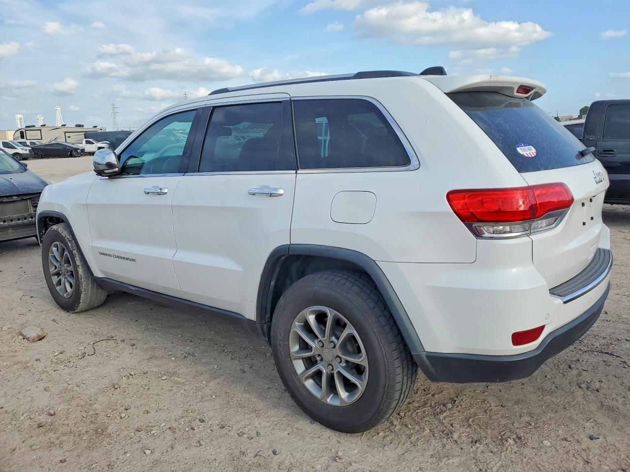 2015 Jeep Grand Cherokee Limited White vin: 1C4RJEBG7FC113415