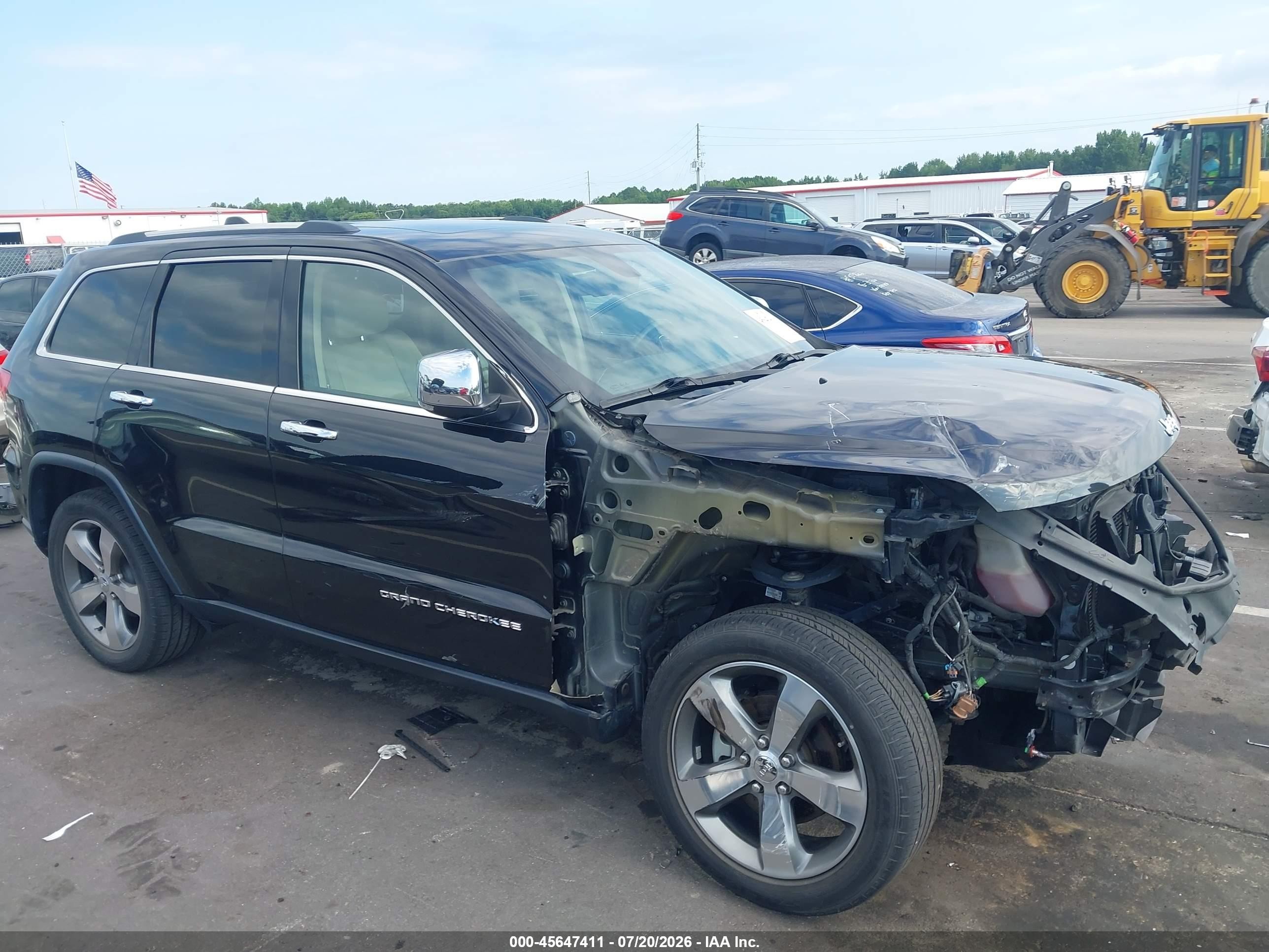 2015 Jeep Grand Cherokee Limited Black vin: 1C4RJEBG7FC174926