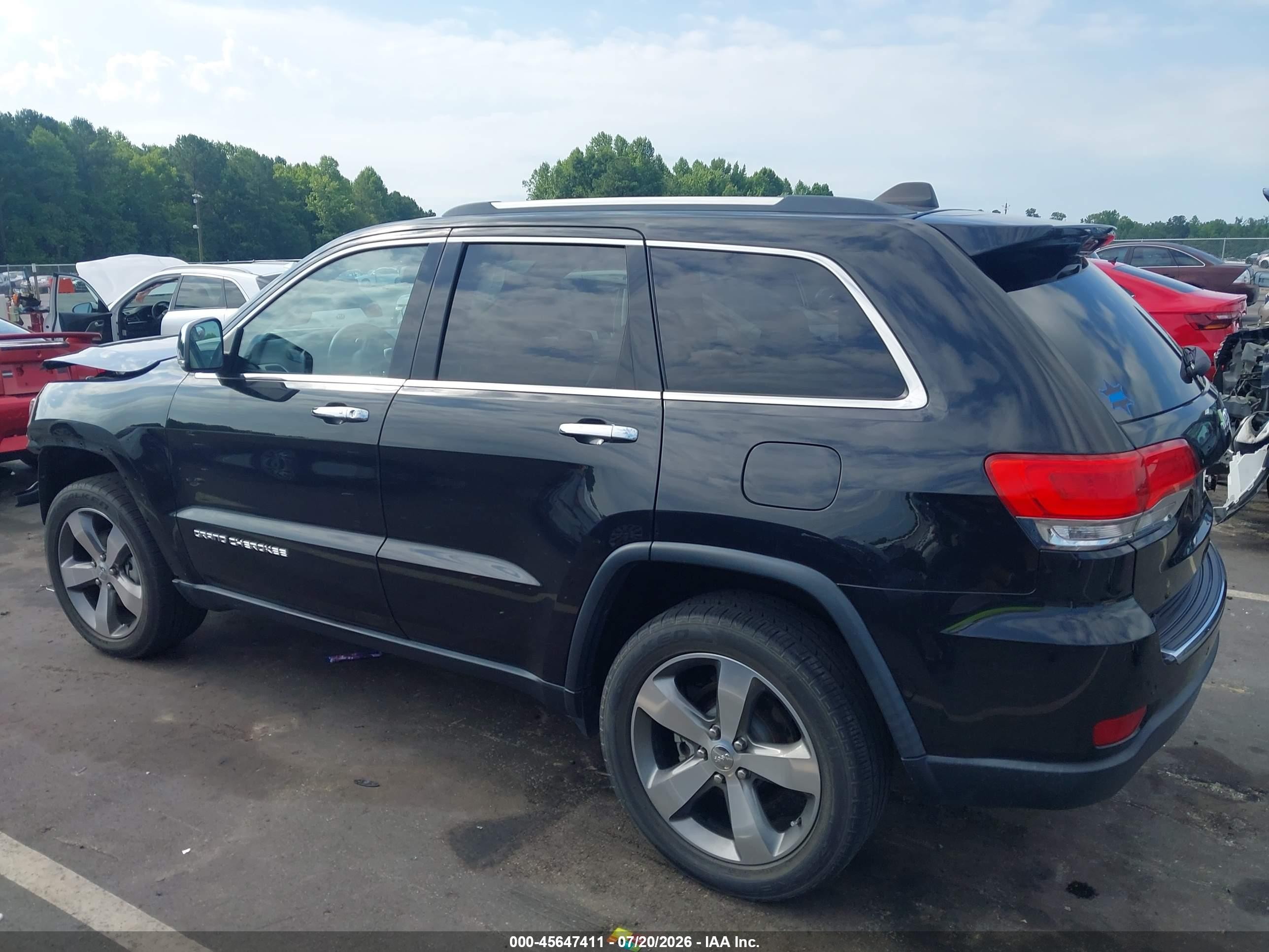 2015 Jeep Grand Cherokee Limited Black vin: 1C4RJEBG7FC174926