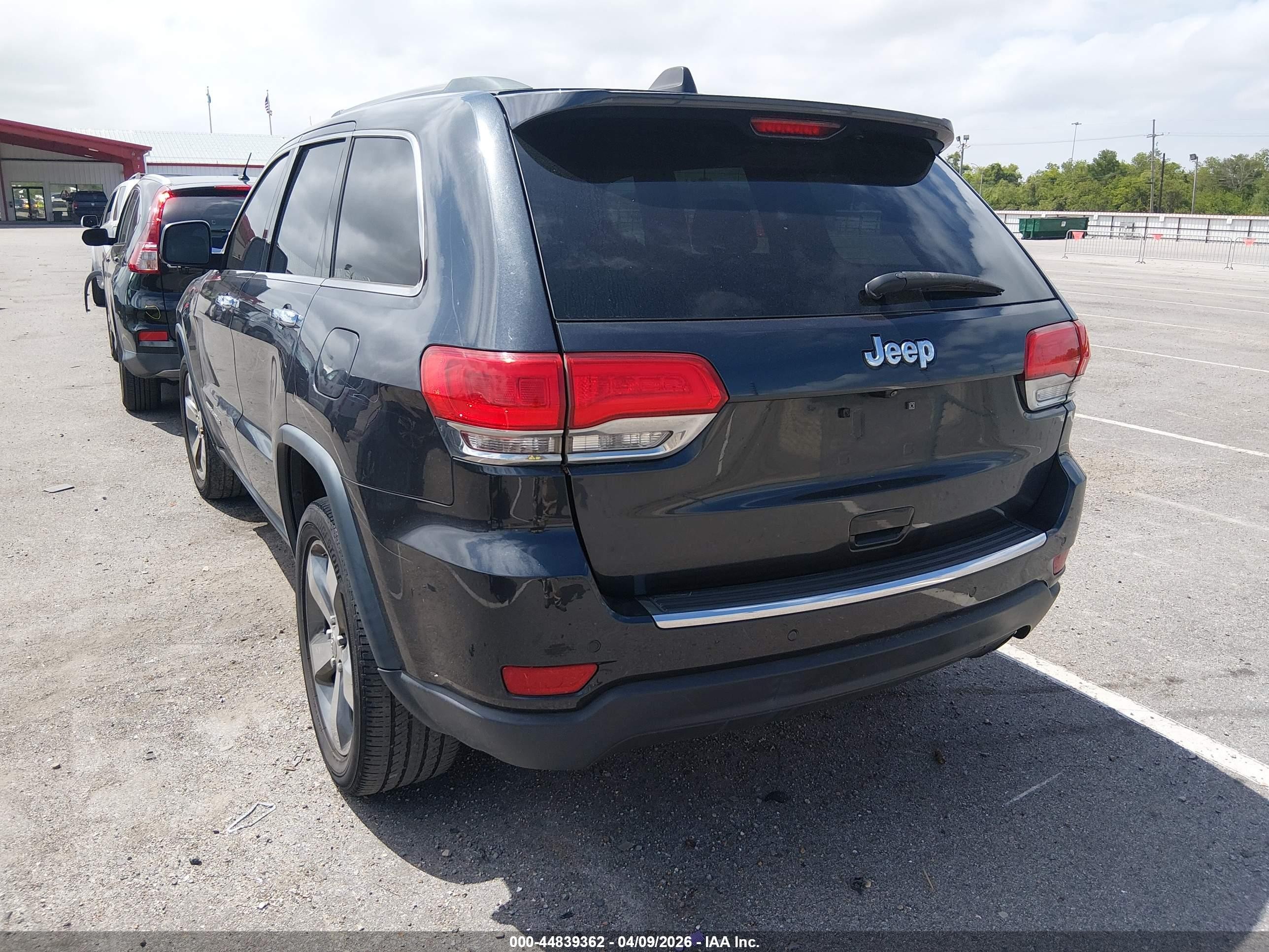 2015 Jeep Grand Cherokee Limited Gray vin: 1C4RJEBG7FC220271