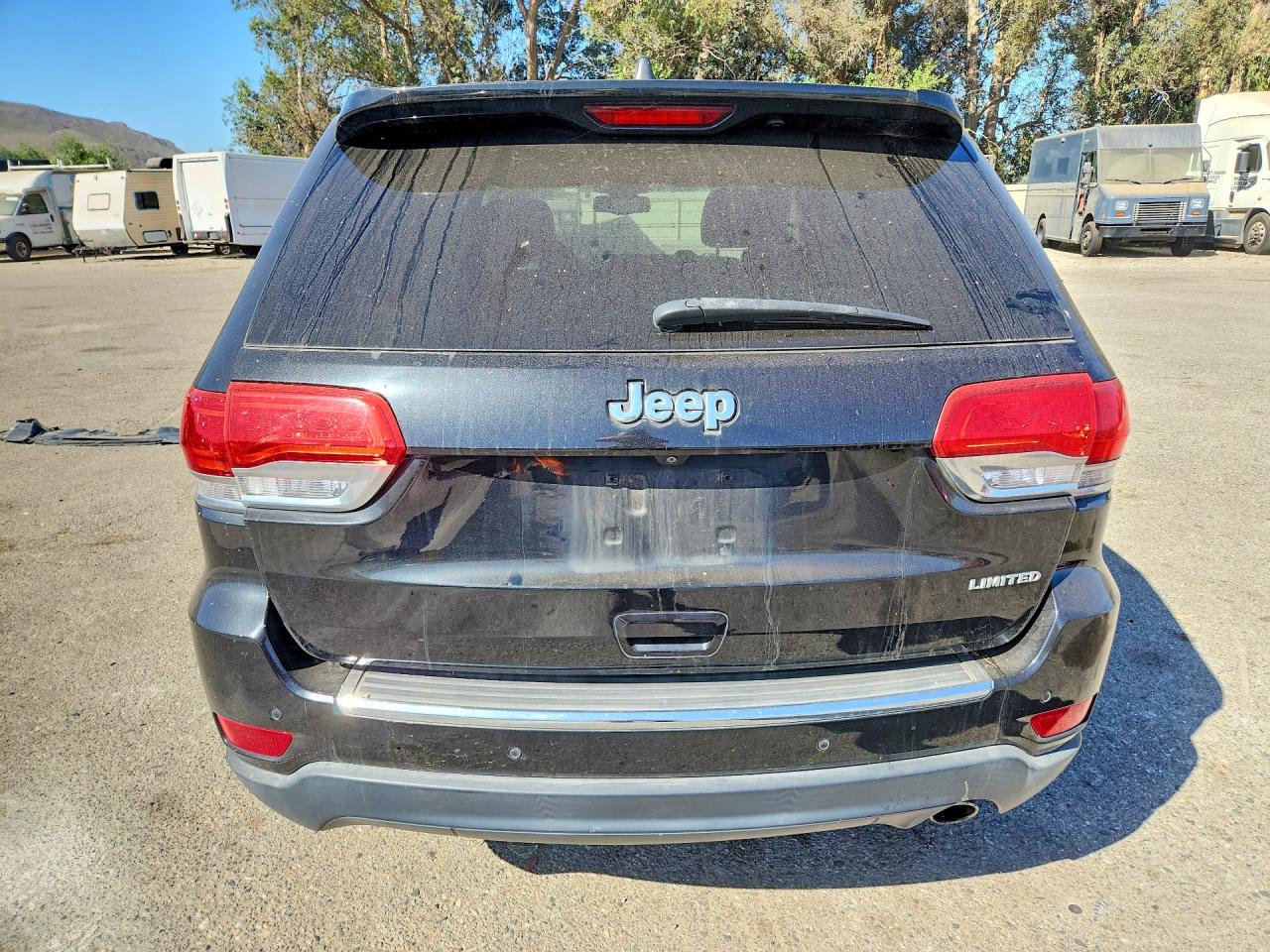 2015 Jeep Grand Cherokee Limited Black vin: 1C4RJEBG7FC681342