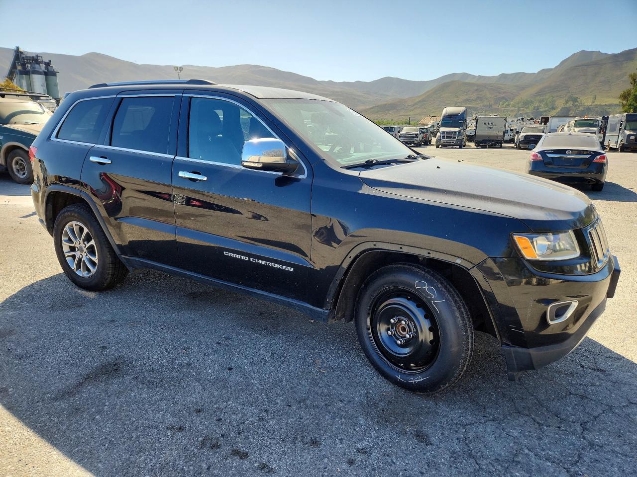 2015 Jeep Grand Cherokee Limited Black vin: 1C4RJEBG7FC681342