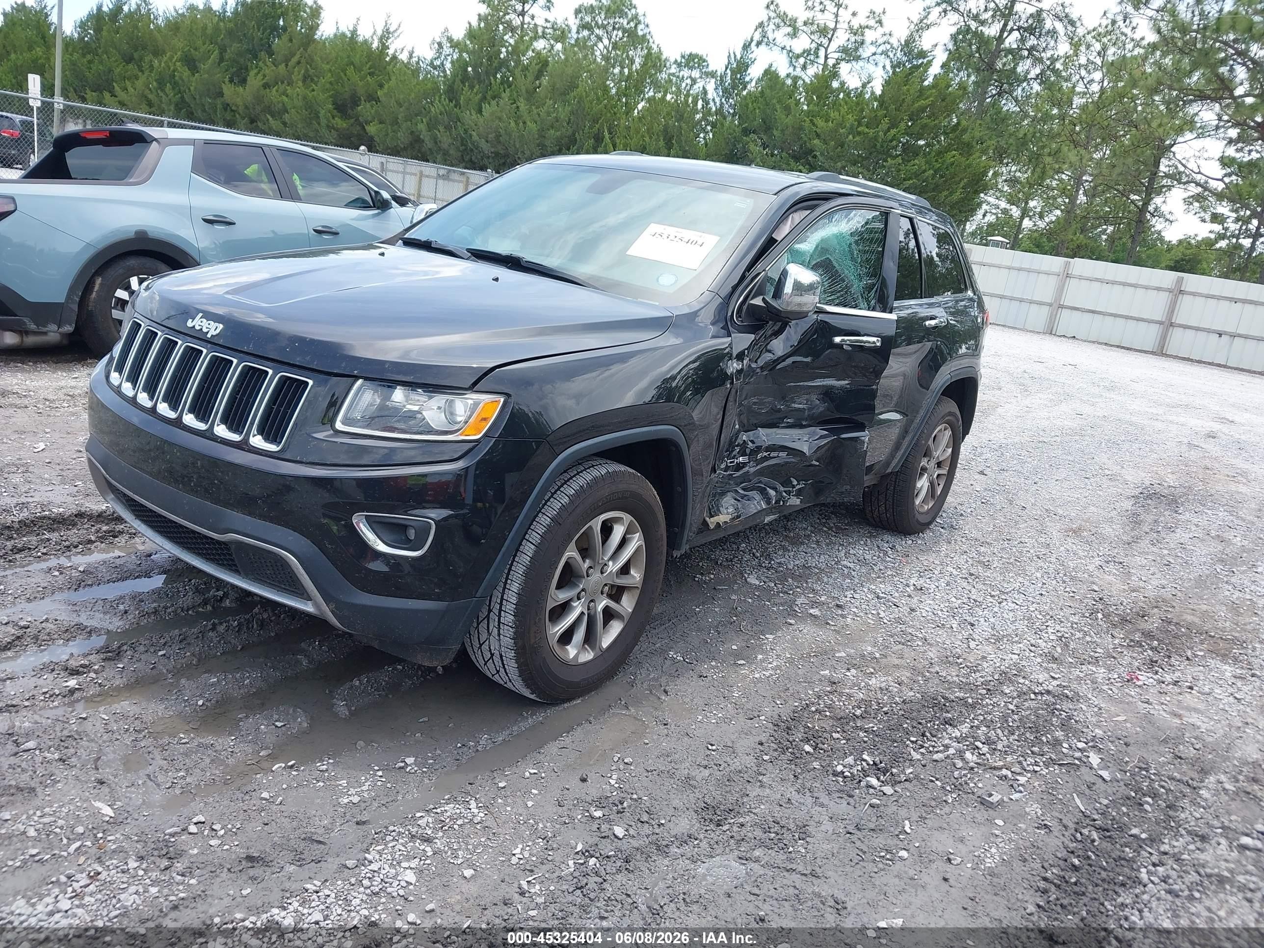 2015 Jeep Grand Cherokee Limited Black vin: 1C4RJEBG7FC749607