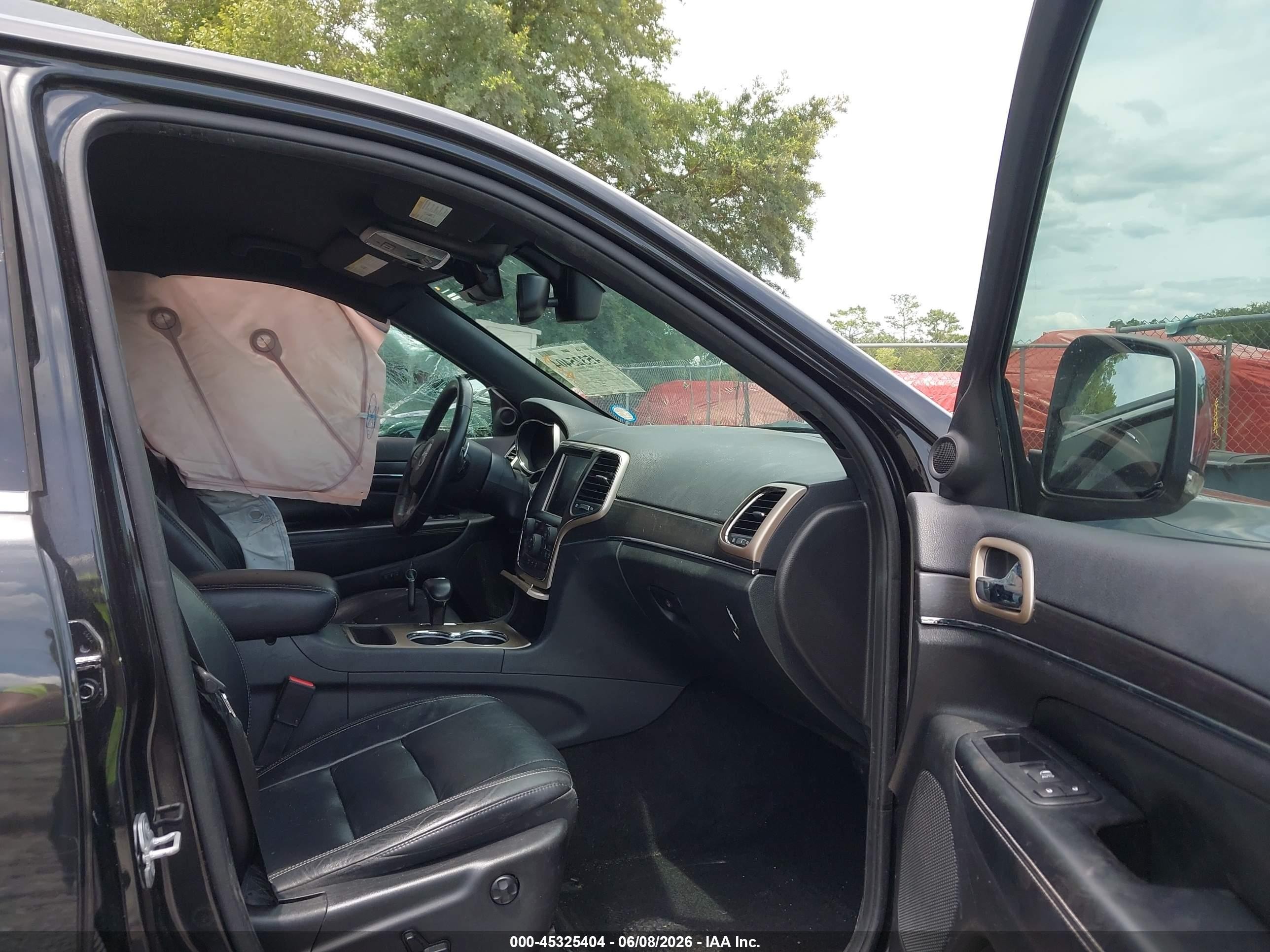 2015 Jeep Grand Cherokee Limited Black vin: 1C4RJEBG7FC749607