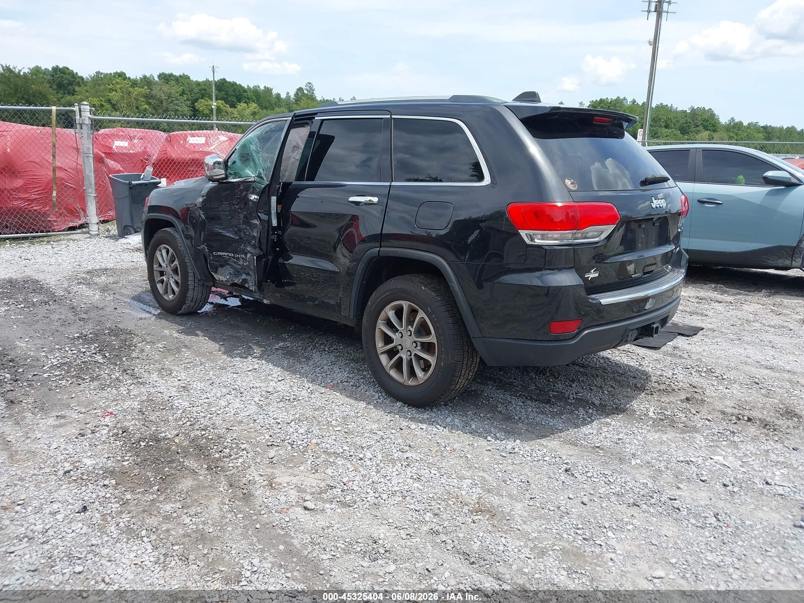 2015 Jeep Grand Cherokee Limited Black vin: 1C4RJEBG7FC749607