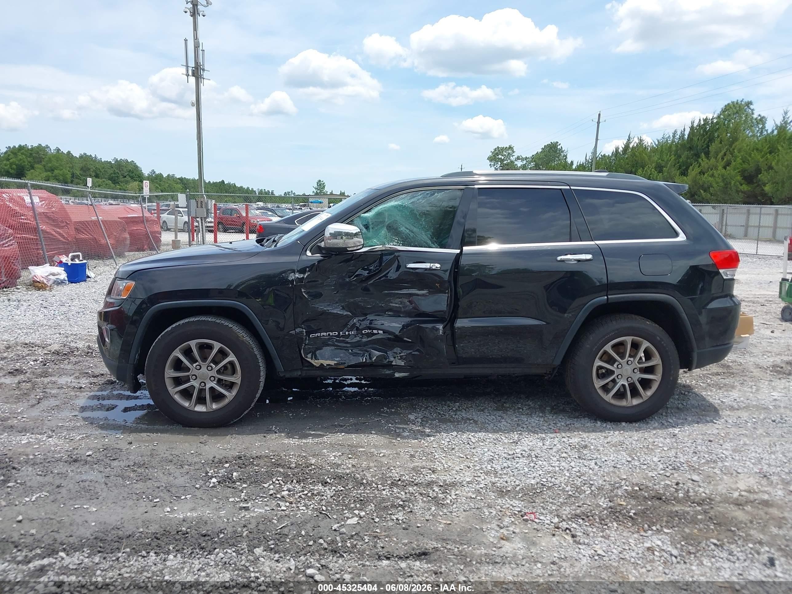 2015 Jeep Grand Cherokee Limited Black vin: 1C4RJEBG7FC749607