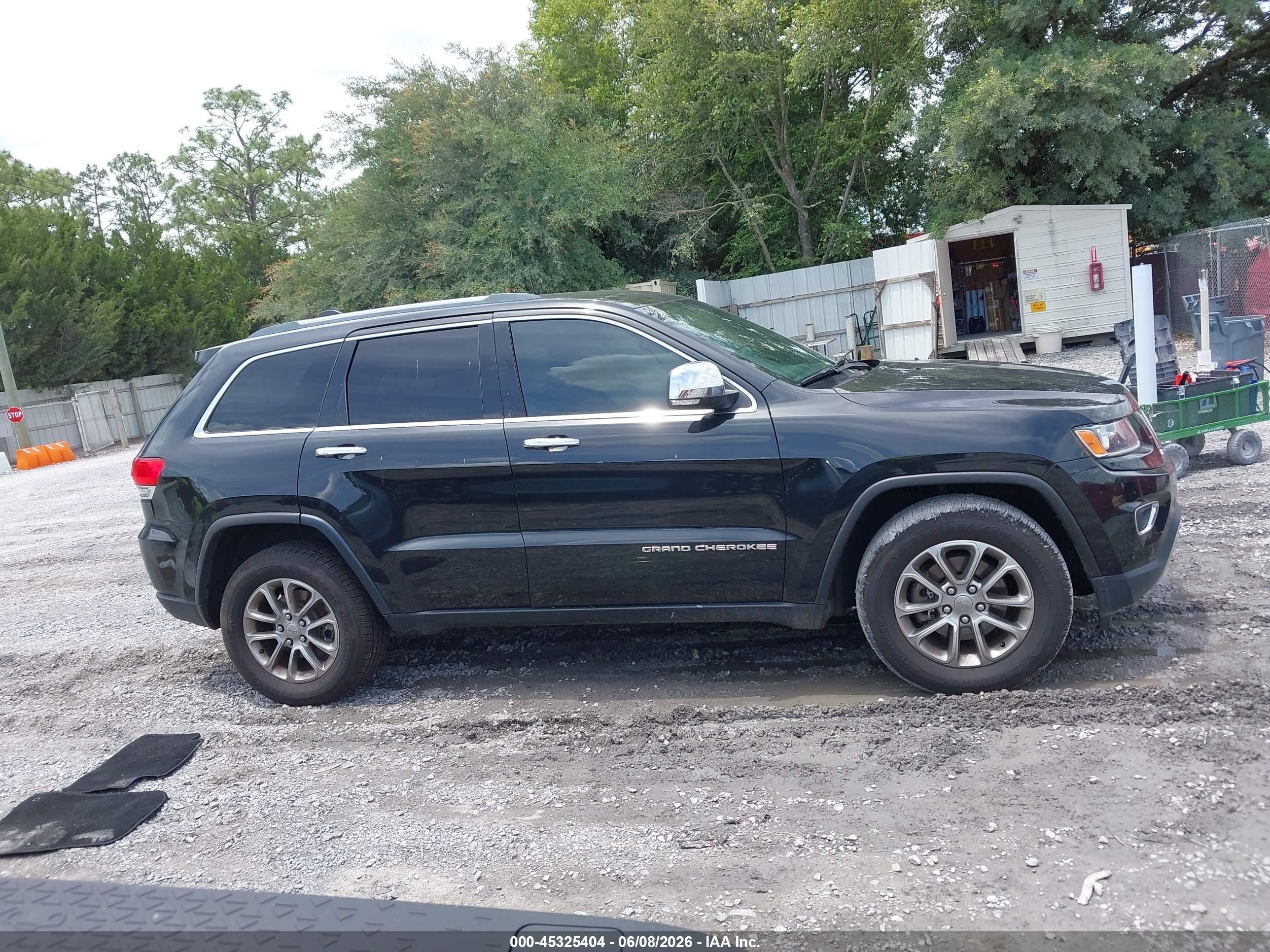 2015 Jeep Grand Cherokee Limited Black vin: 1C4RJEBG7FC749607