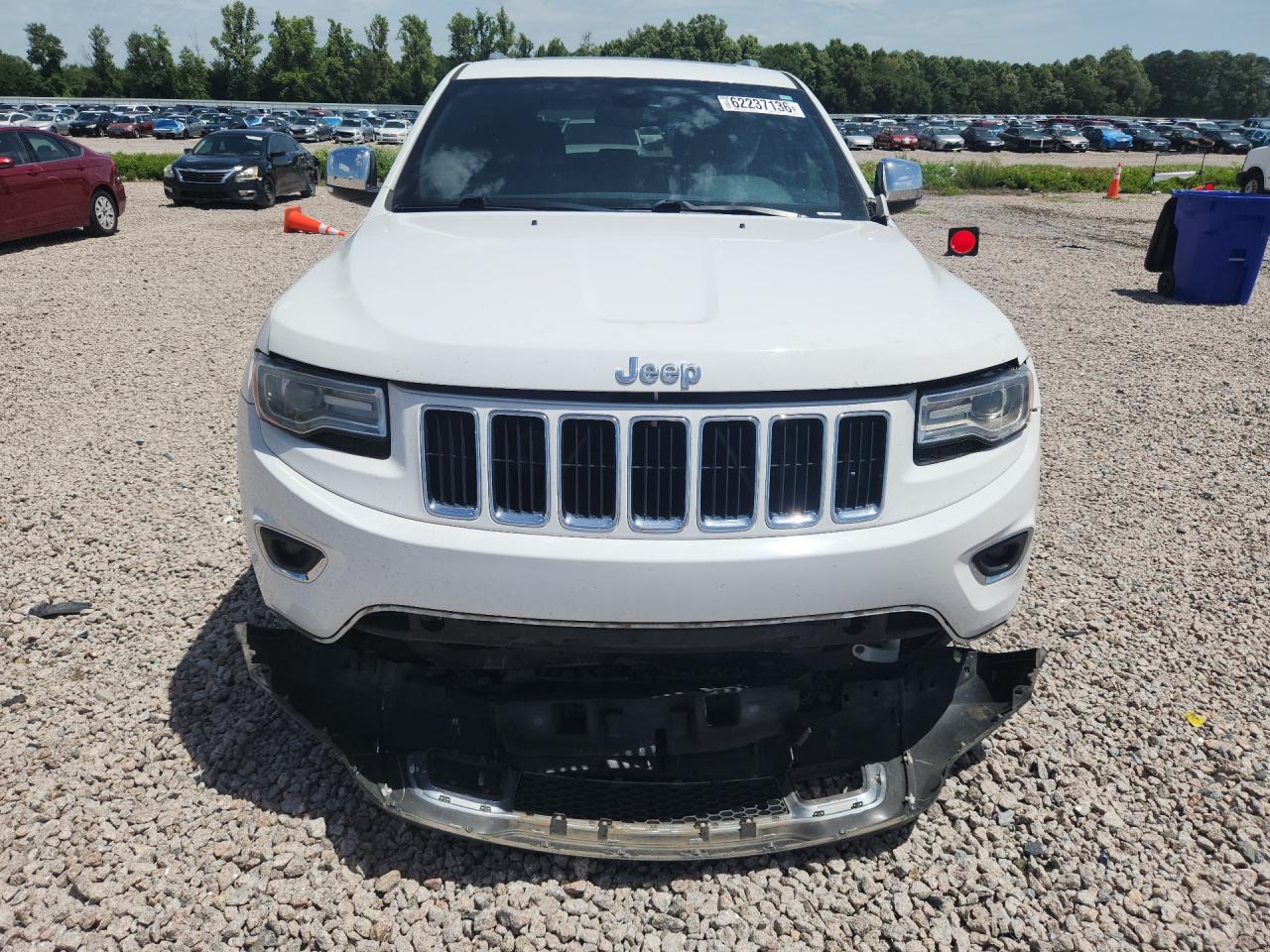 2015 Jeep Grand Cherokee Limited White vin: 1C4RJEBG7FC808252