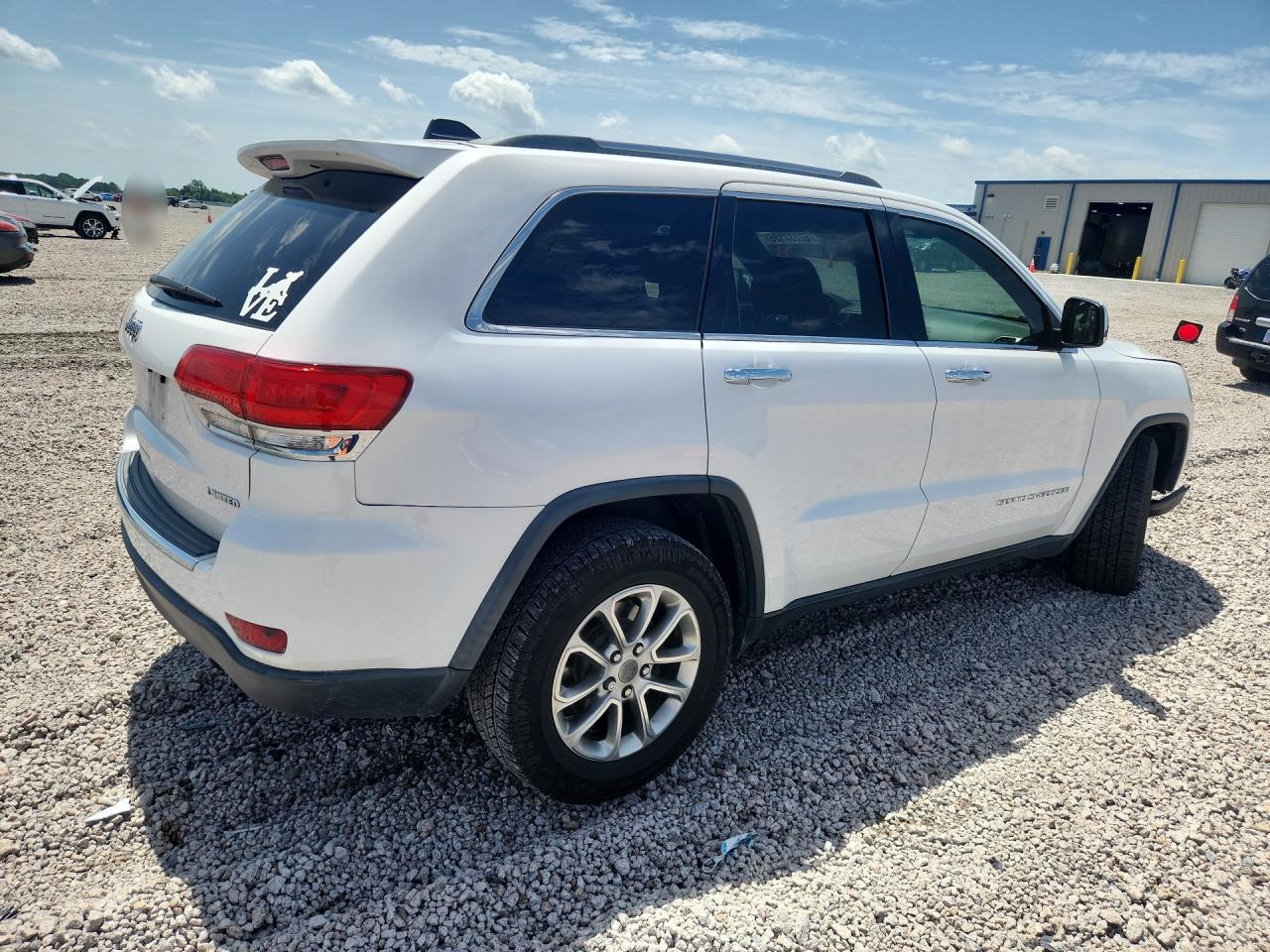2015 Jeep Grand Cherokee Limited White vin: 1C4RJEBG7FC808252
