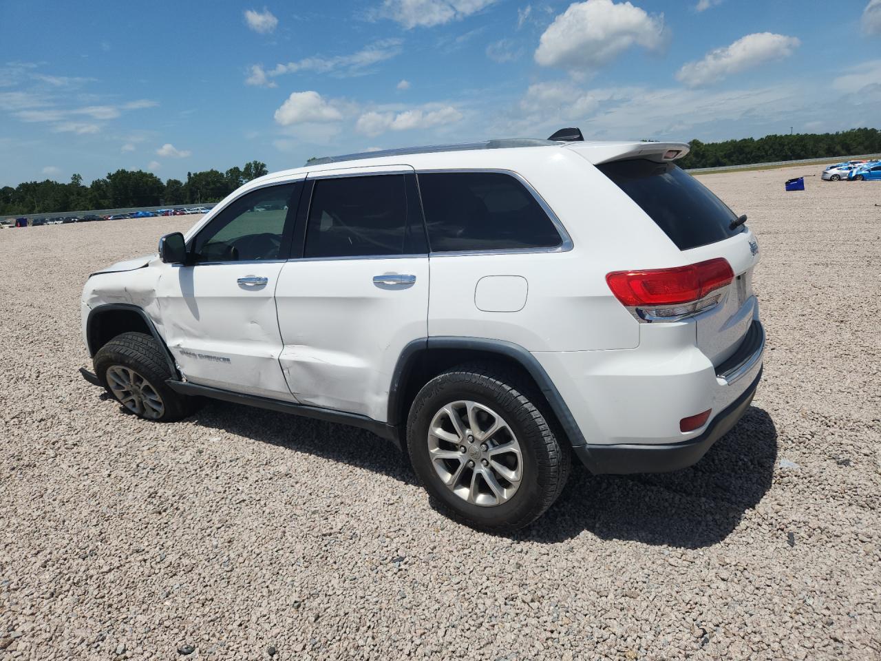 2015 Jeep Grand Cherokee Limited White vin: 1C4RJEBG7FC808252