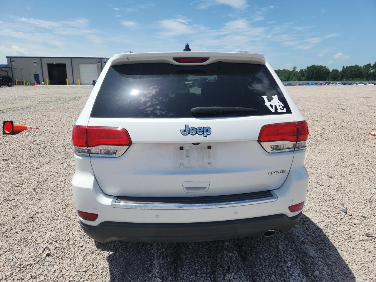 2015 Jeep Grand Cherokee Limited White vin: 1C4RJEBG7FC808252
