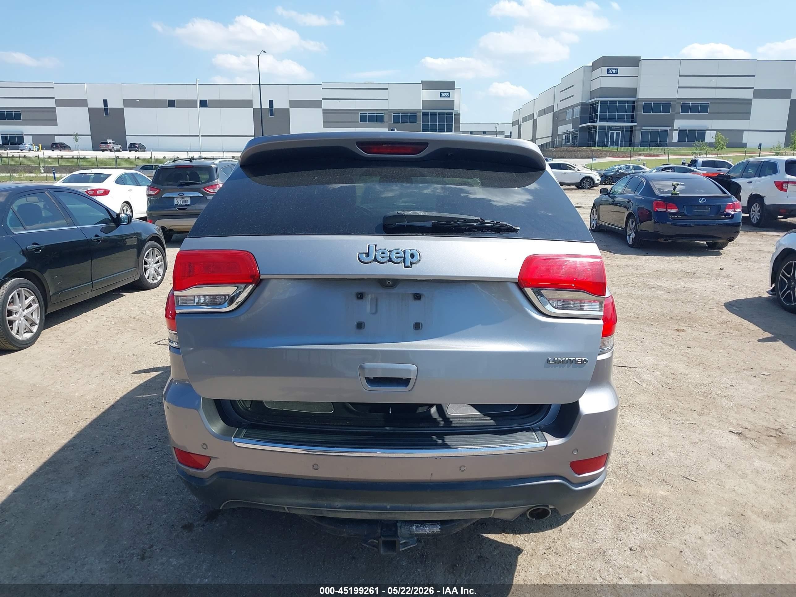 2015 Jeep Grand Cherokee Limited Серебряный vin: 1C4RJEBG7FC906505