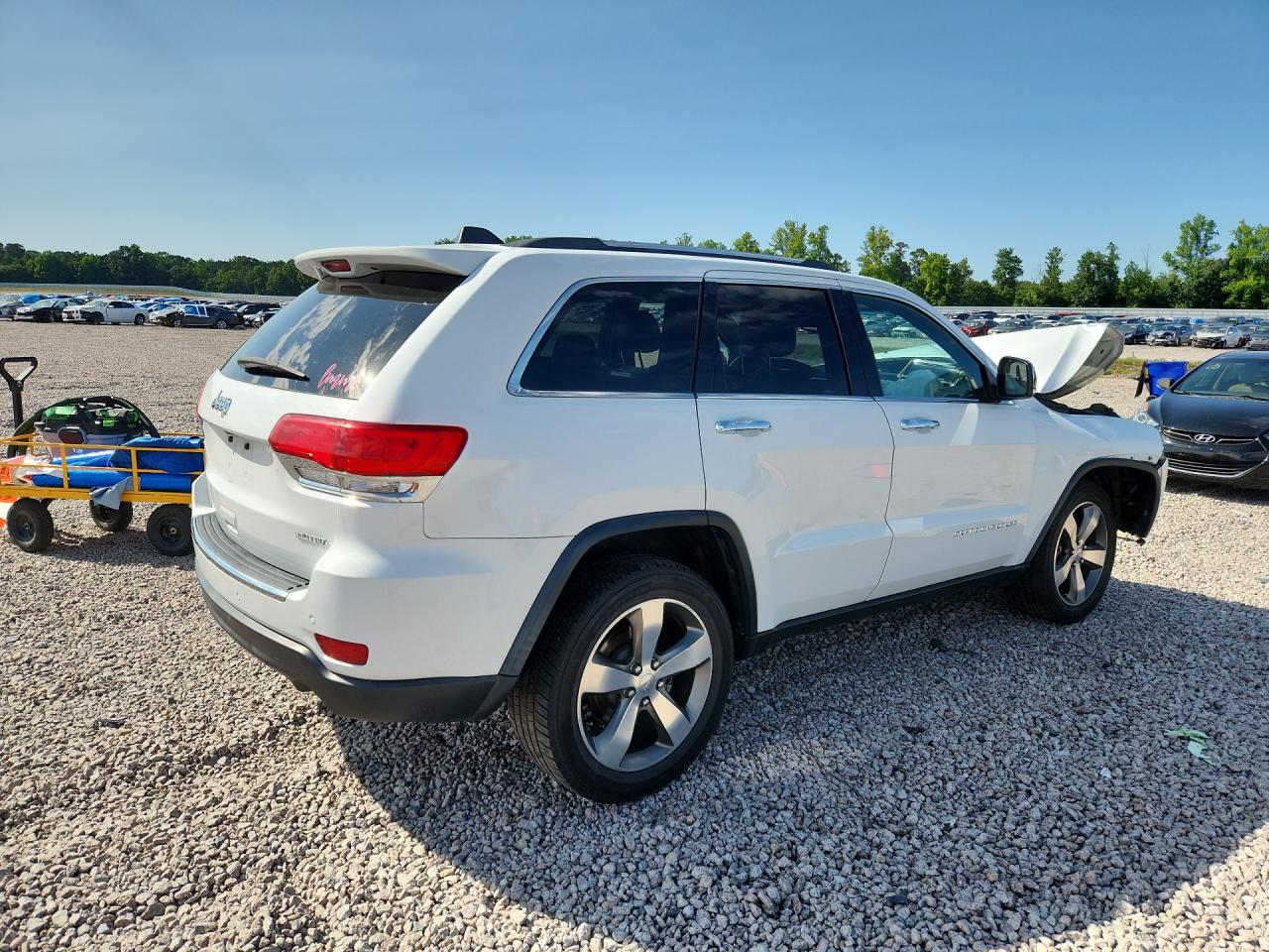 2015 Jeep Grand Cherokee Limited White vin: 1C4RJEBG7FC926446