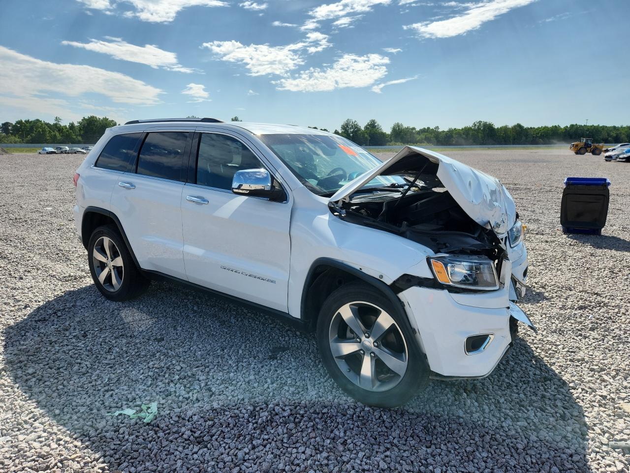 2015 Jeep Grand Cherokee Limited White vin: 1C4RJEBG7FC926446