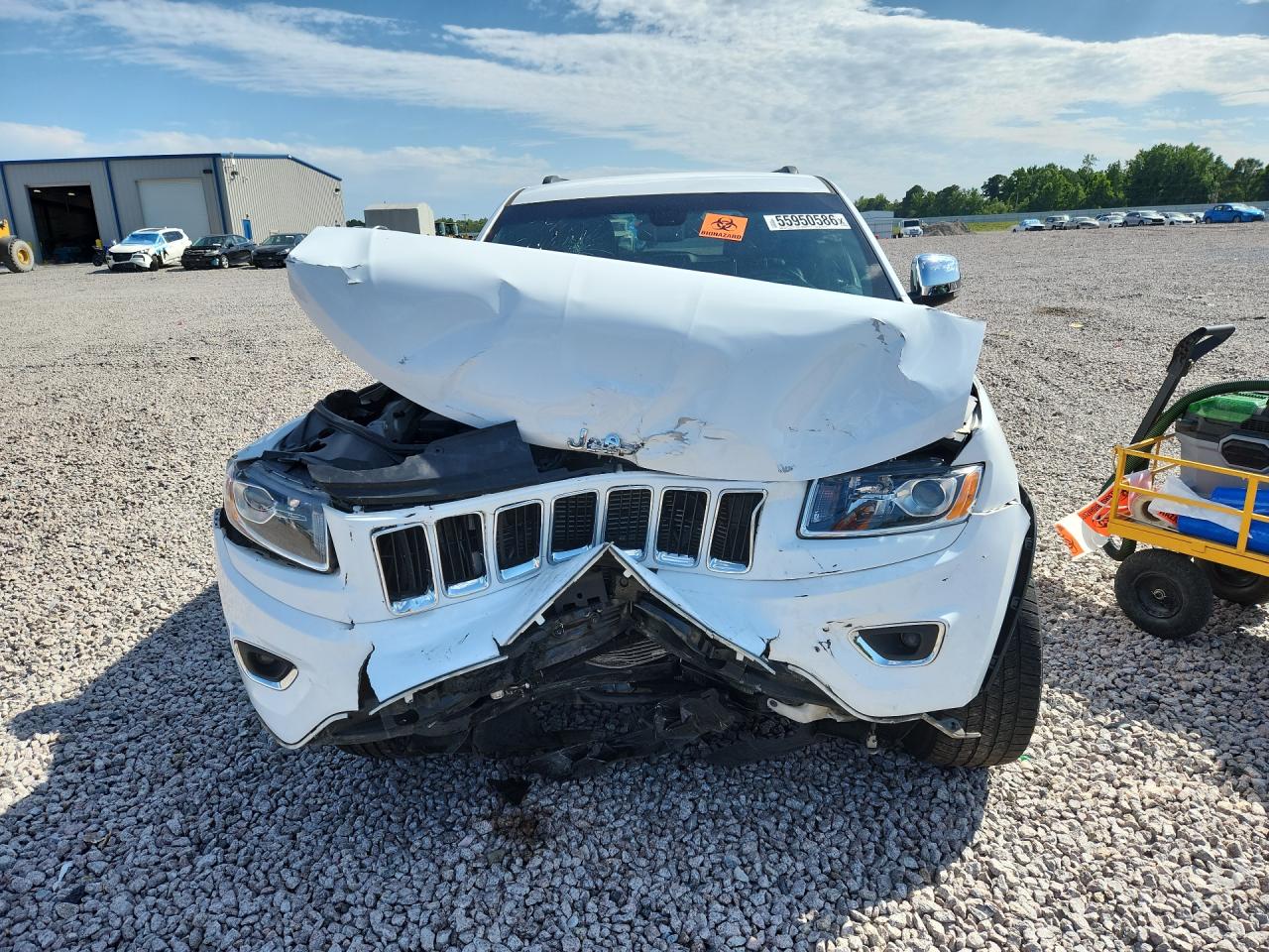 2015 Jeep Grand Cherokee Limited White vin: 1C4RJEBG7FC926446