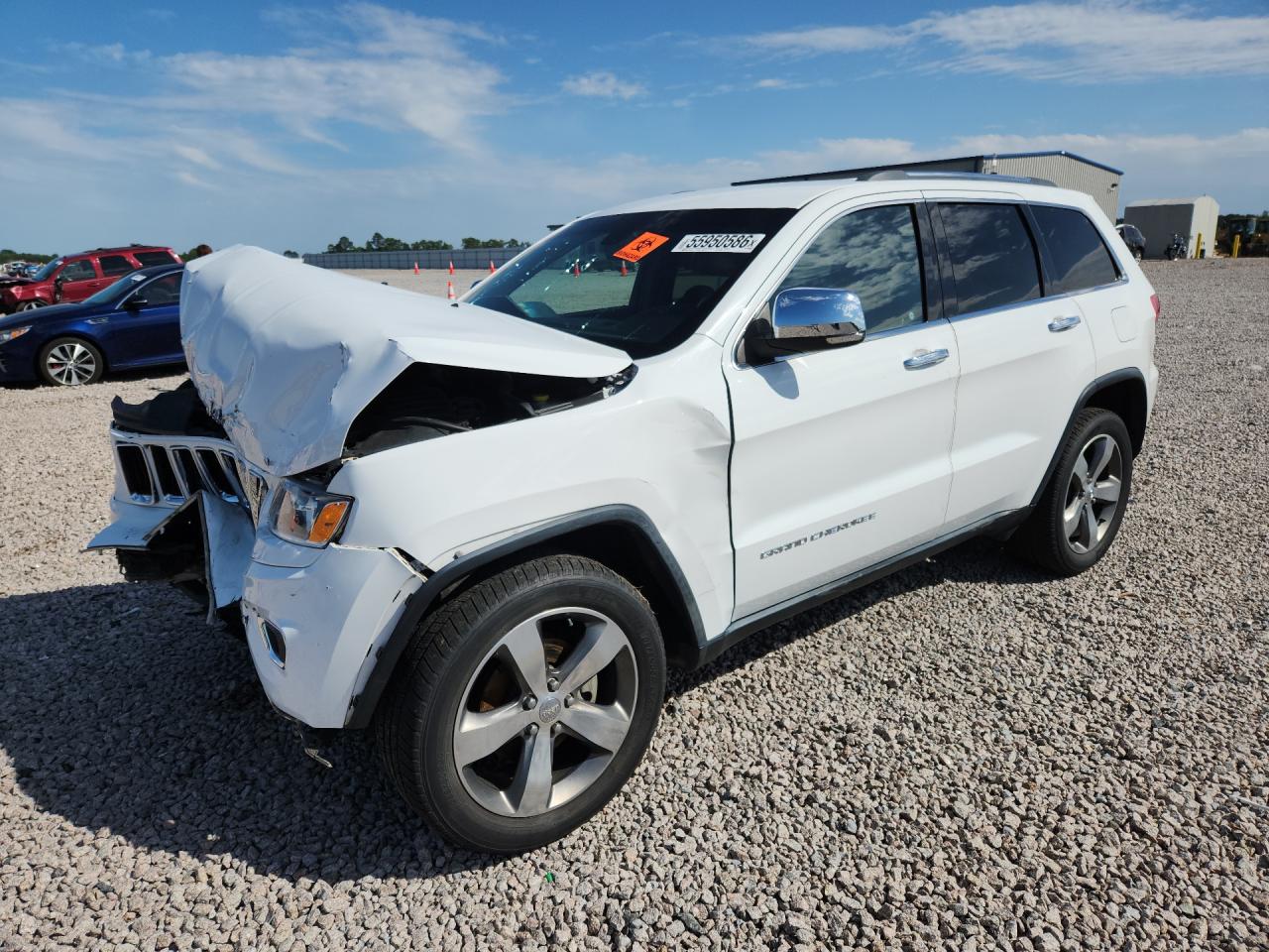 2015 Jeep Grand Cherokee Limited White vin: 1C4RJEBG7FC926446
